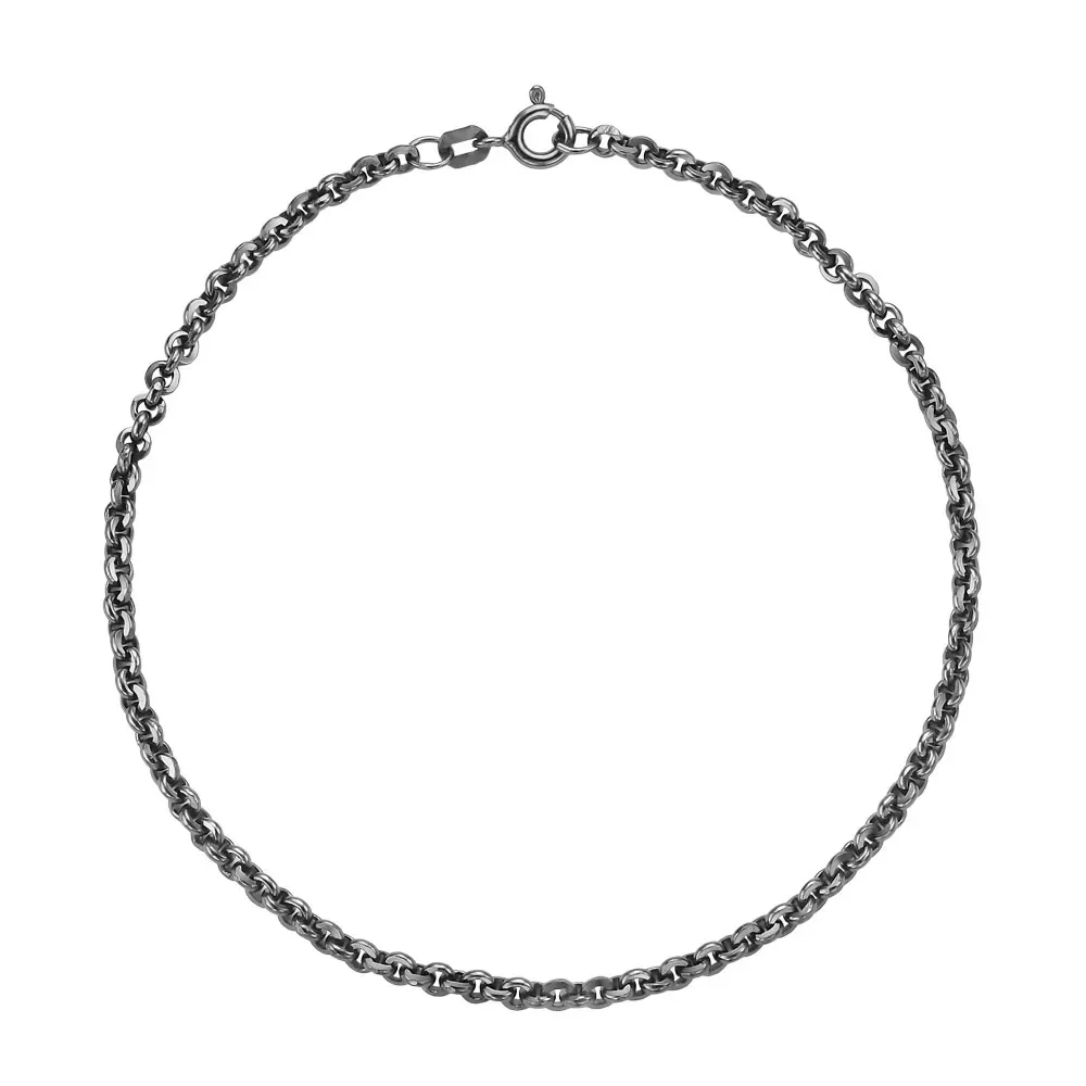 Pulseira Elos Portugueses em Prata 925 com Ródio Negro — imagem 1