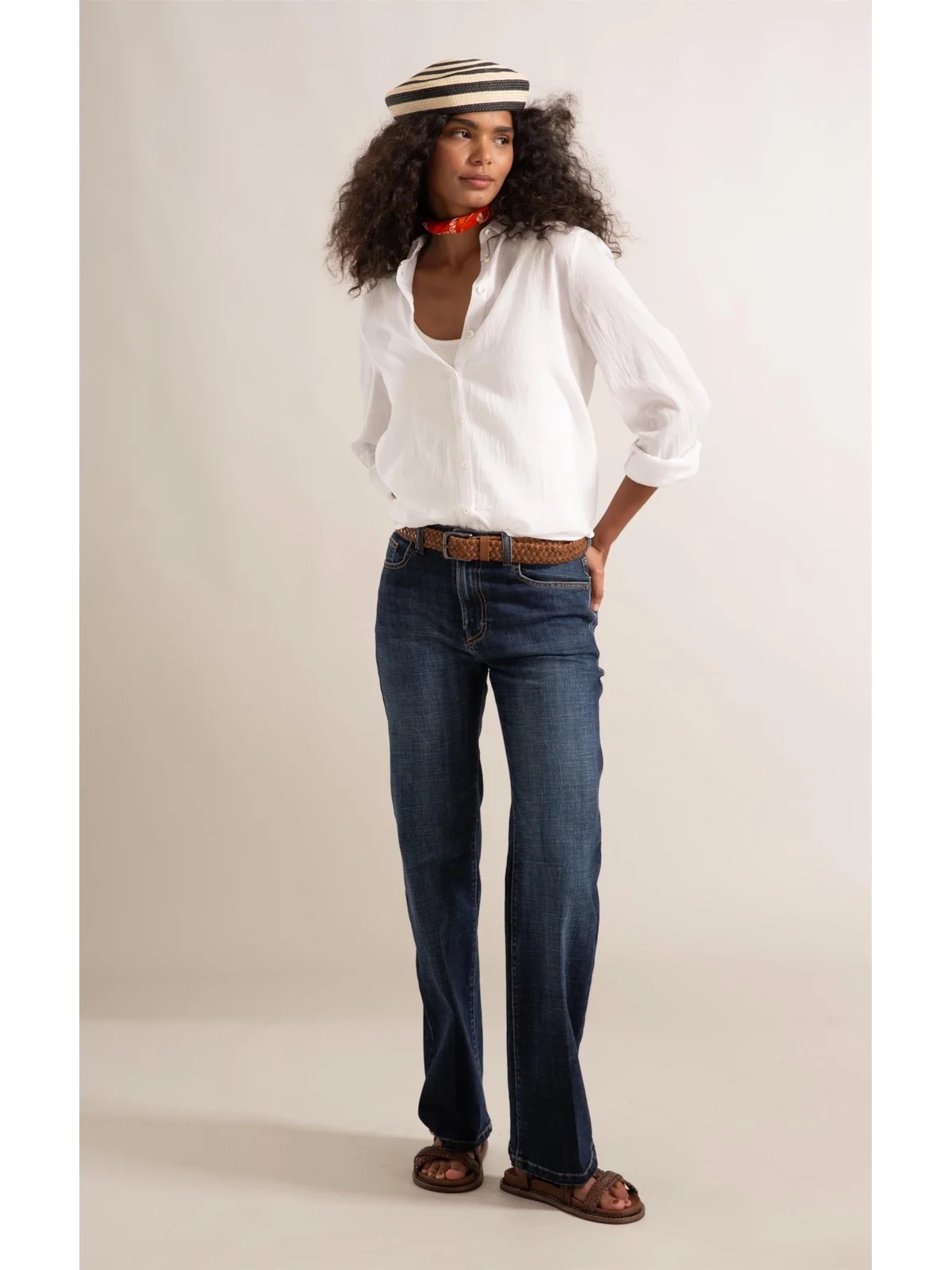Calça Jeans Patte Visco Indigo Lav.Medio — imagem 1