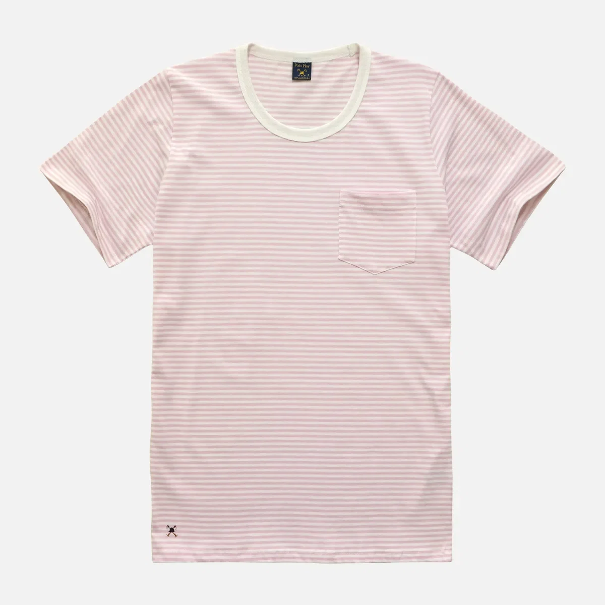 Camiseta Listrada Taquinho com Bolso — imagem 1