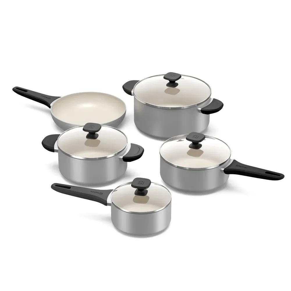 Jogo de Panelas Revestimento Cerâmico Electrolux Cinza Efficient com 5 peças — imagem 1