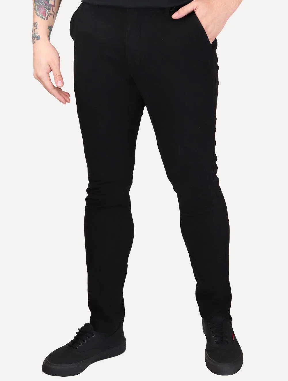 Calça Reserva Masculina Sarja Chino Casual Mono Preta