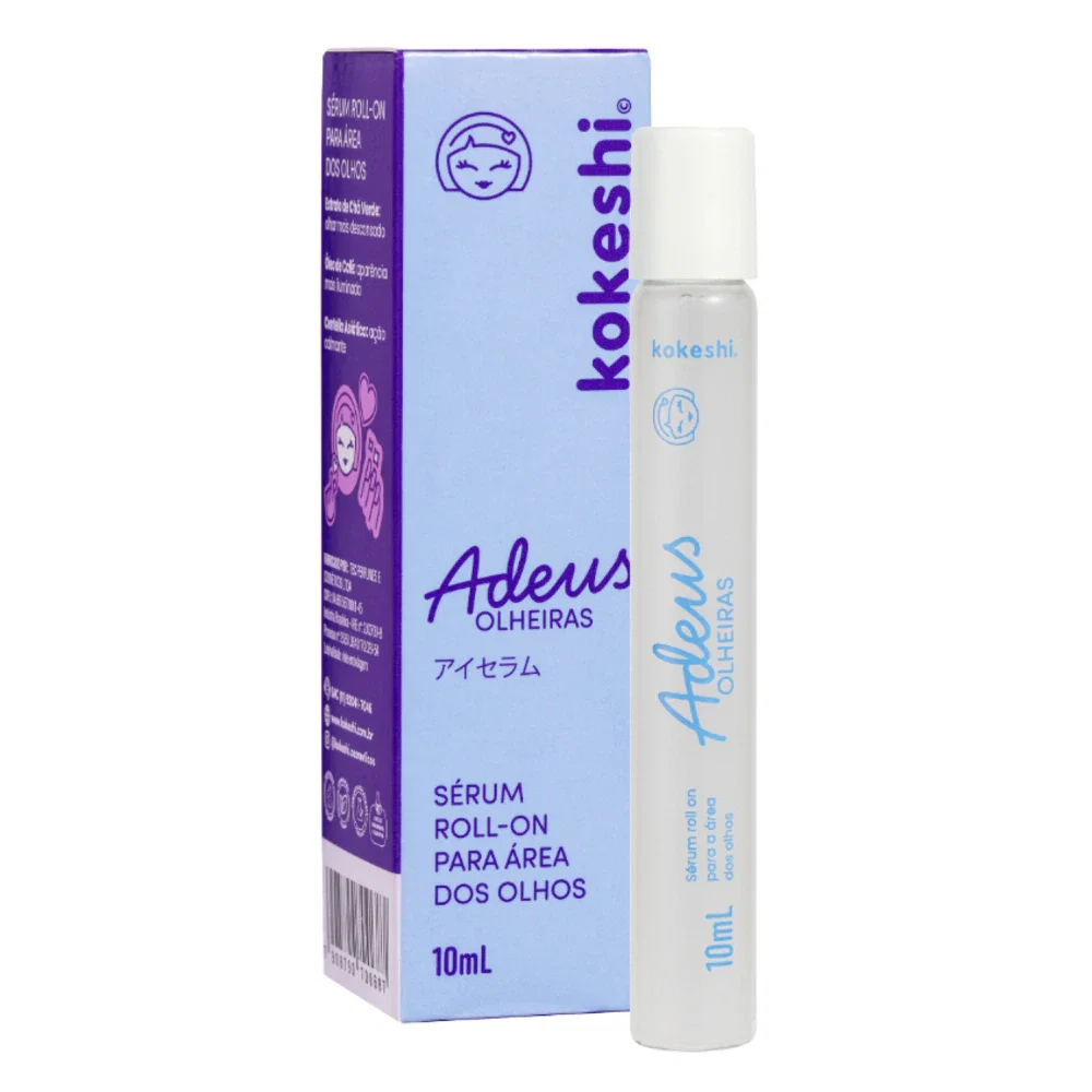 Sérum Roll-On para Área dos Olhos Kokeshi Adeus Olheiras 10ml