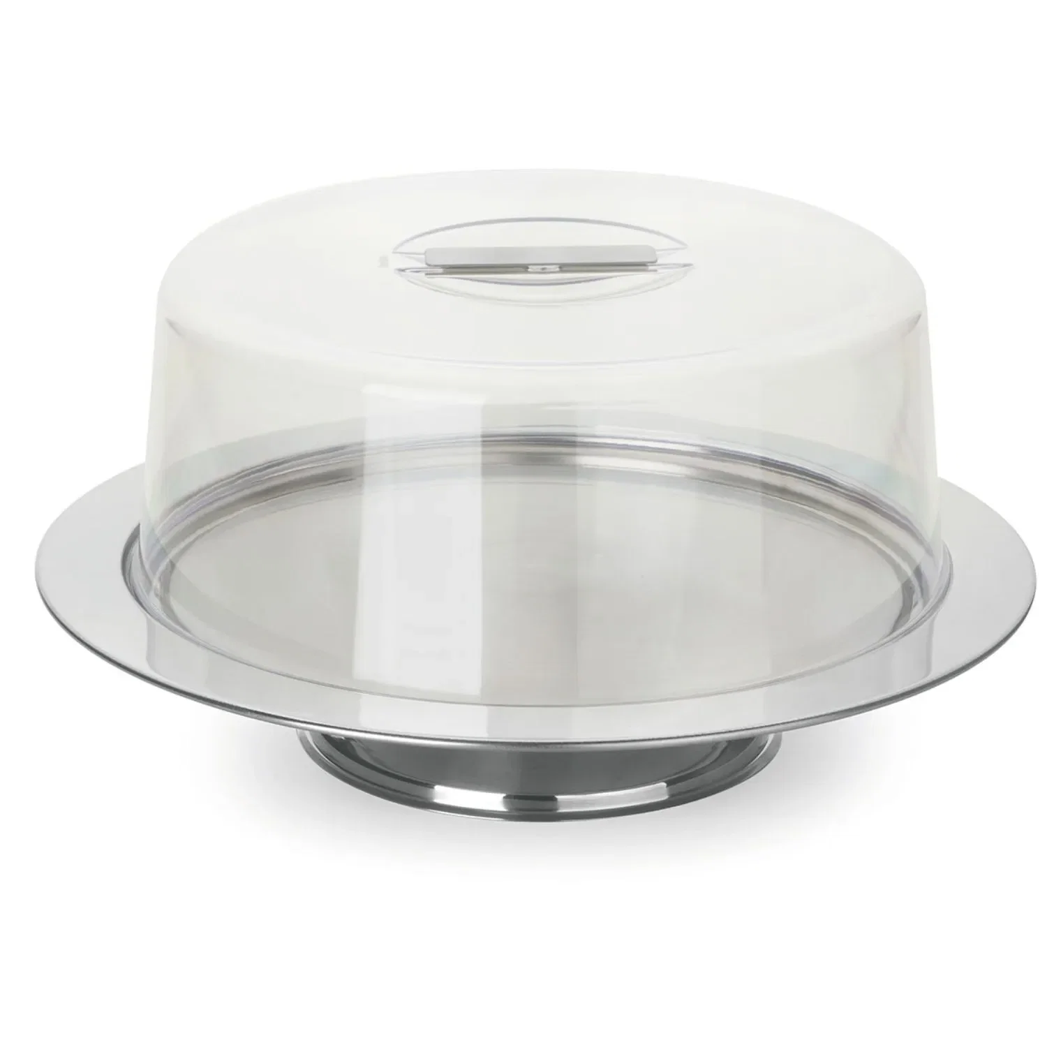Prato para Bolo em Inox com Pedestal e Tampa Vision Forma — imagem 1