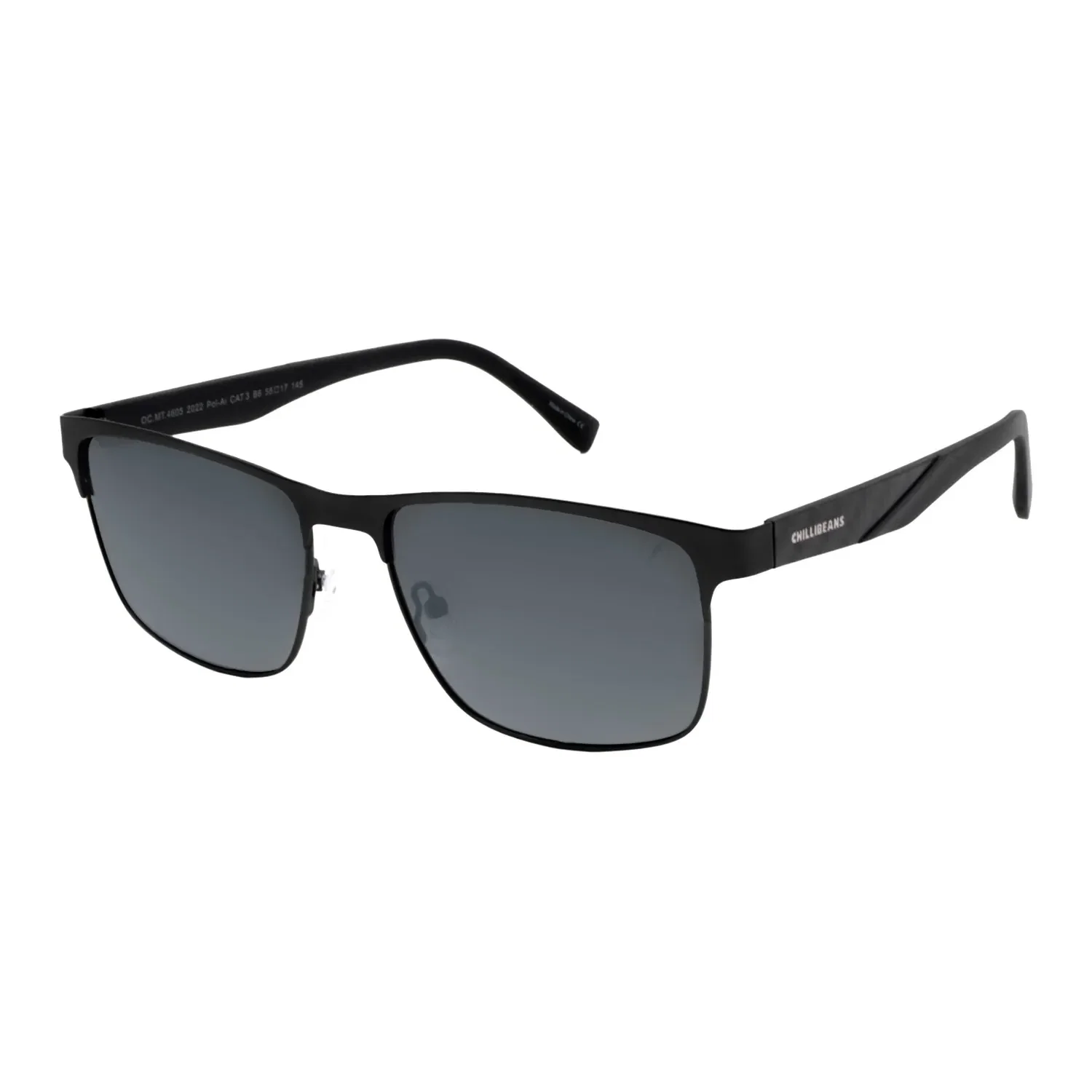Óculos de Sol Masculino Chilli Beans Quadrado Polarizado Cinza — imagem 1