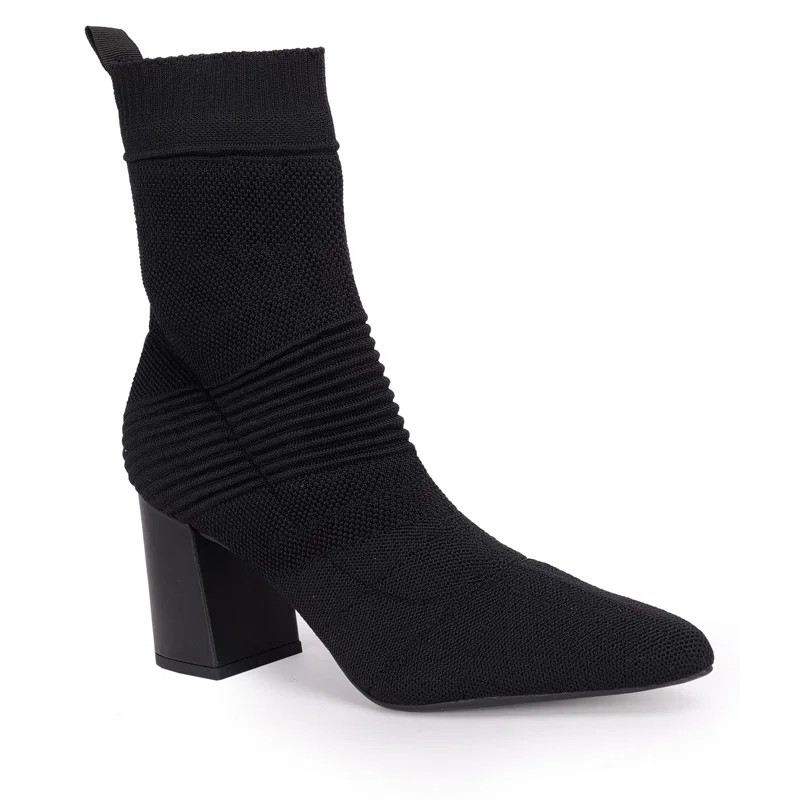 Bota Cano Curto Knit 7cm