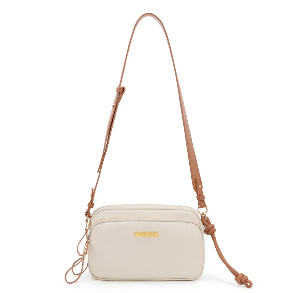 Bolsa Tiracolo Repartições Off White