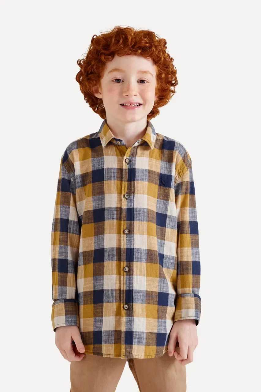 Camisa Mini Pf Xadrez Quadra