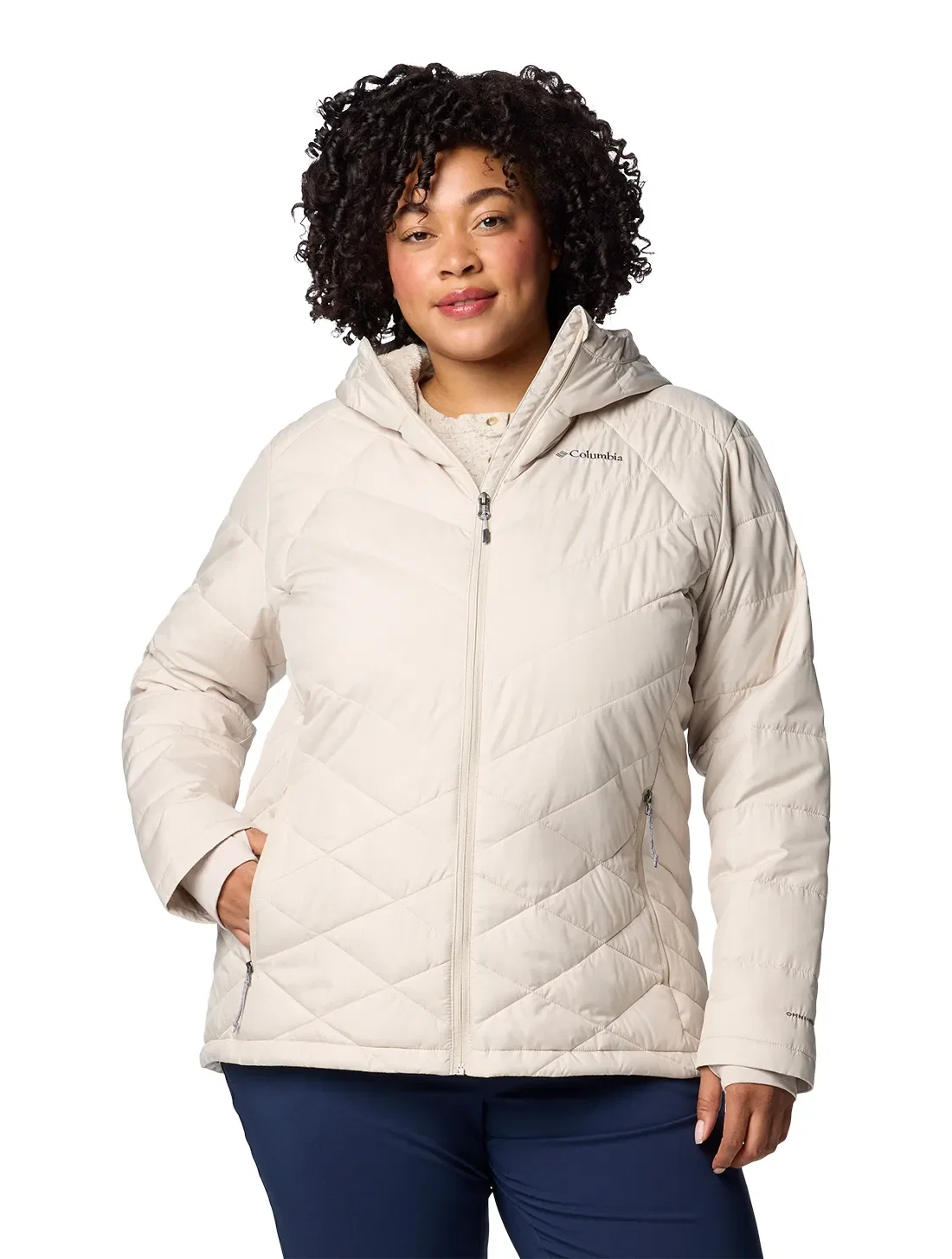 Jaqueta Columbia Feminina Heavenly™ com Capuz Plus Size — imagem 1