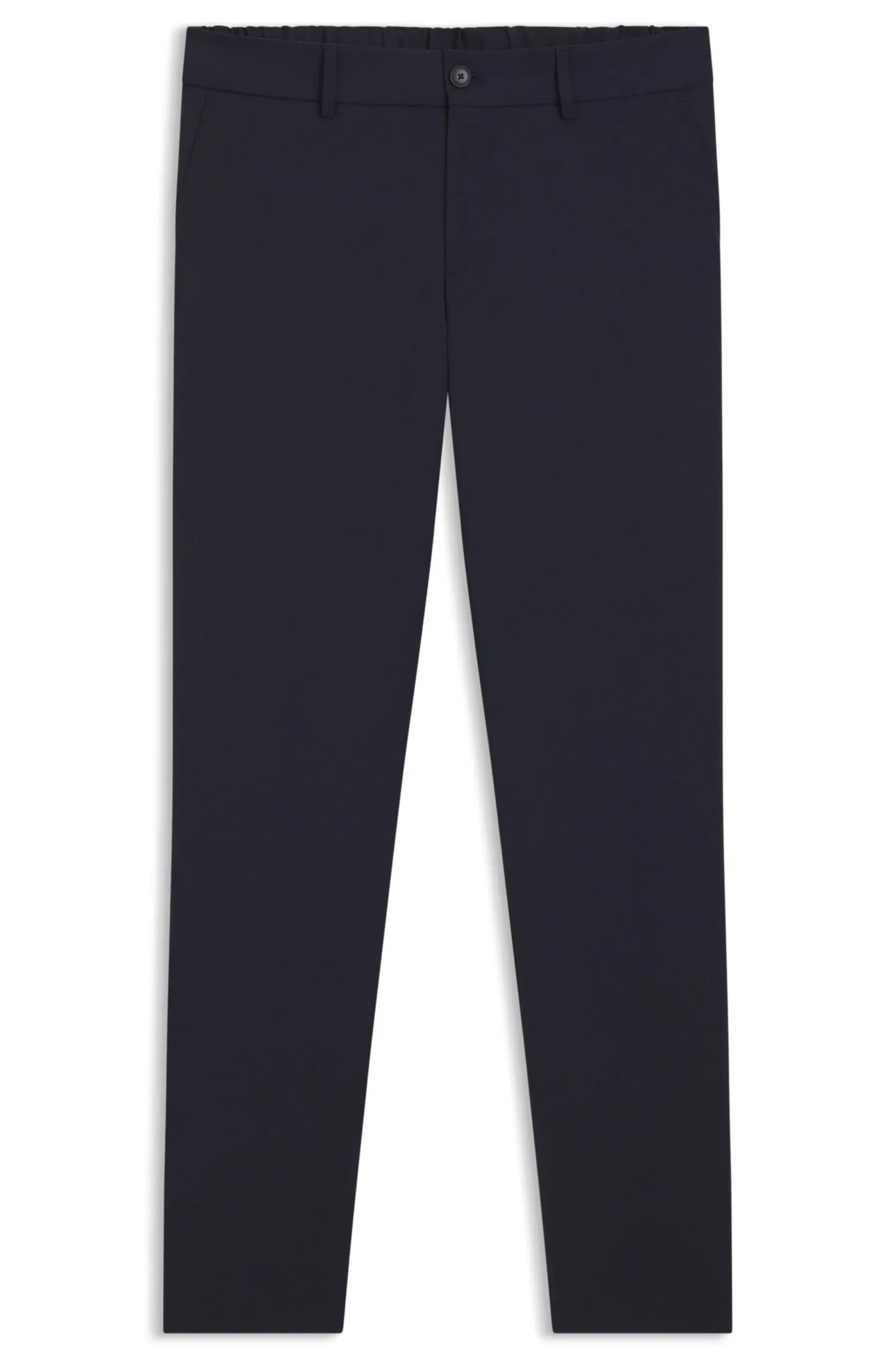 Calça Slim Fit Em Mistura De Lã