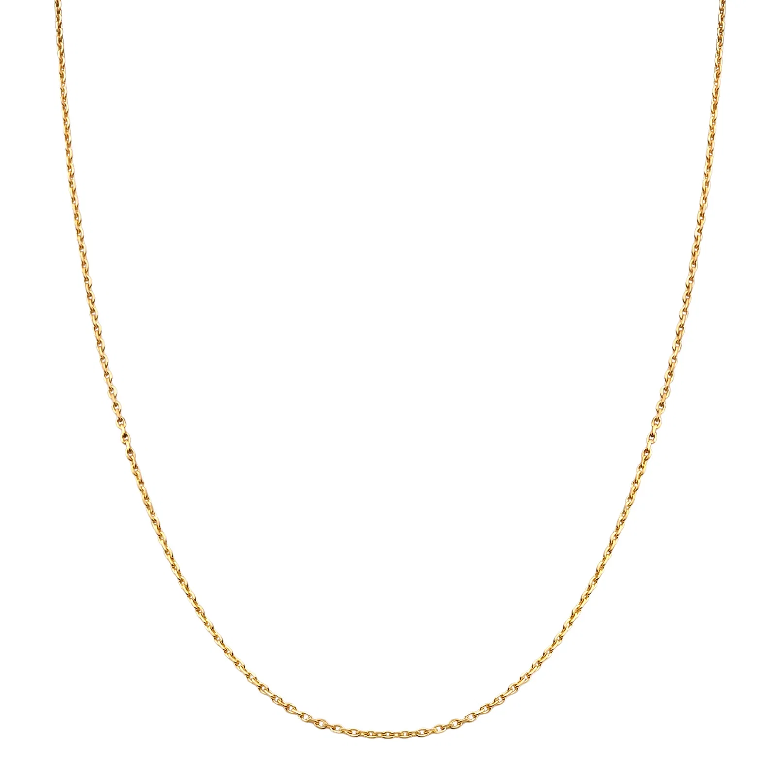 Corrente Cadeado Oca em Ouro Amarelo 18K, 50 cm — imagem 1