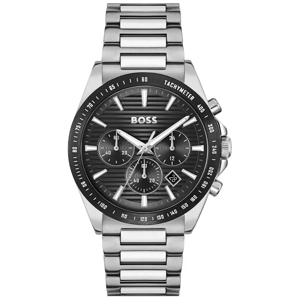 Relógio Hugo Boss Masculino Strike Chrono Preto - 1514290 — imagem 1