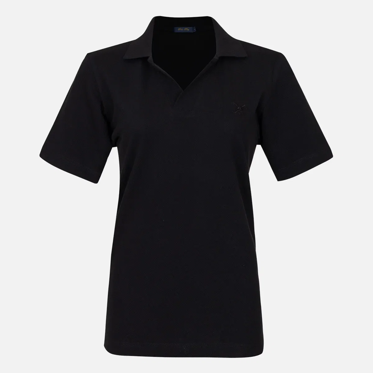 Camisa Polo V Neck Feminina