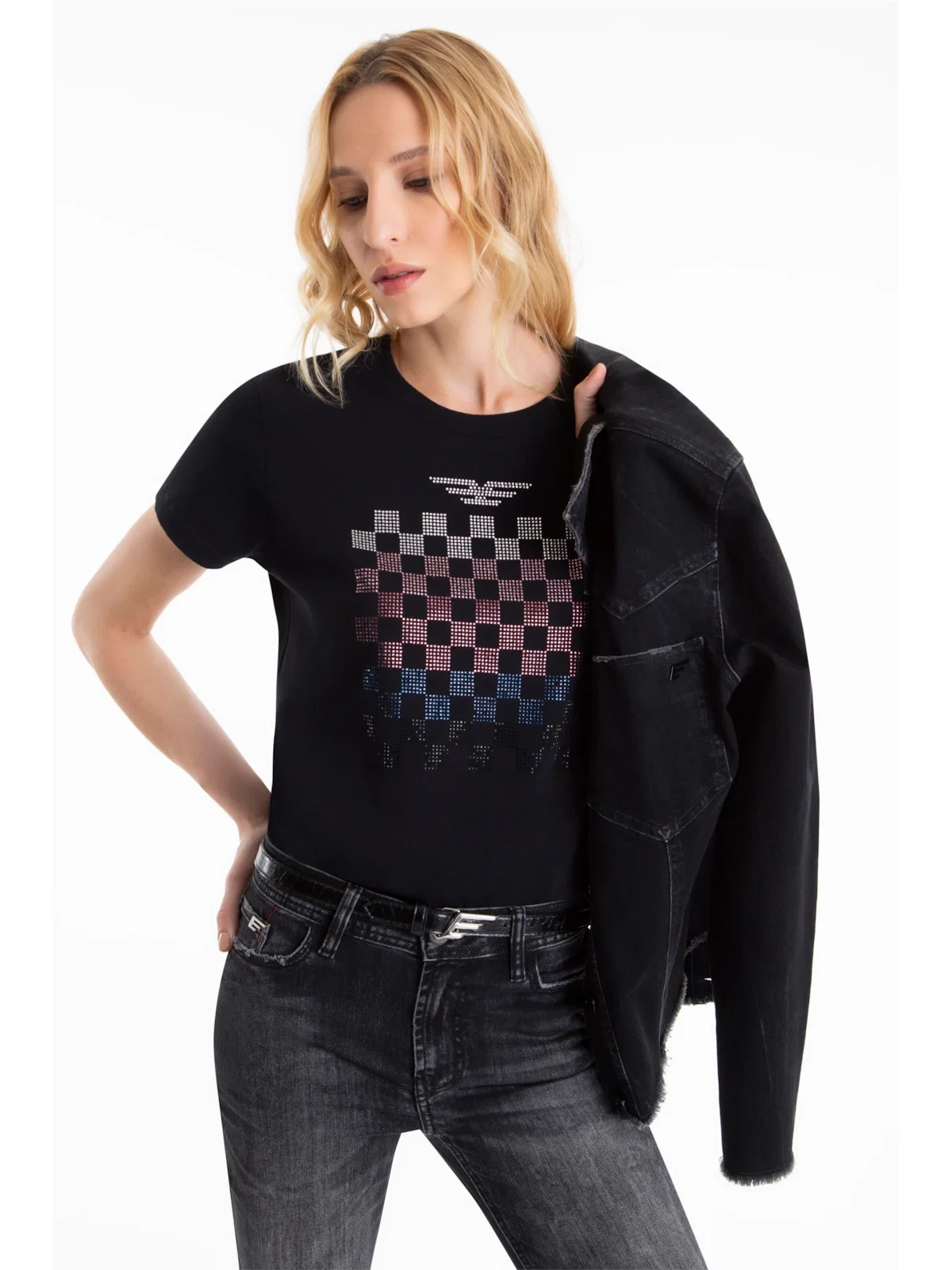 Blusa Ellus Race E-Asa Classic Slim Preto — imagem 1