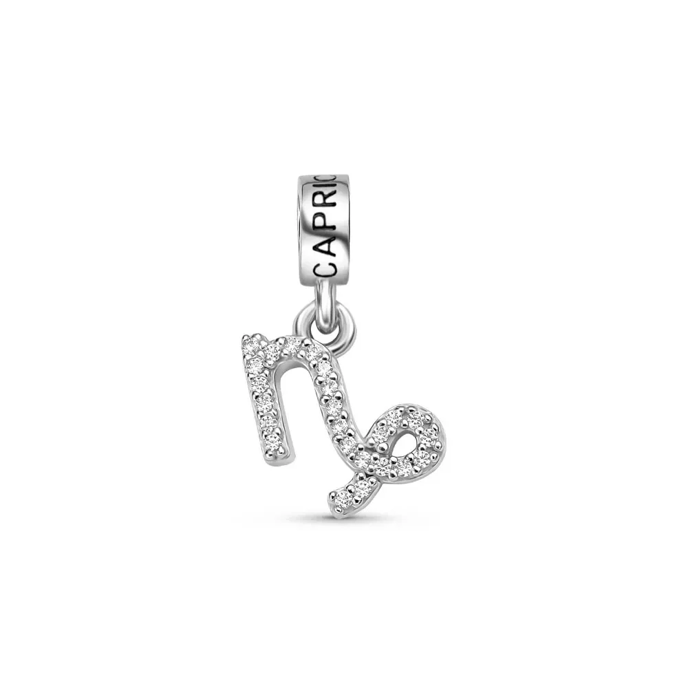 Pingente Life Signo Capricórnio em Prata 925 com Pedras Incolores — imagem 1