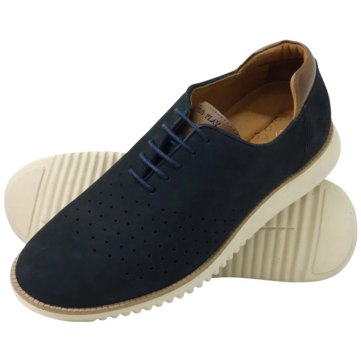 Tênis Leather Holes Marinho