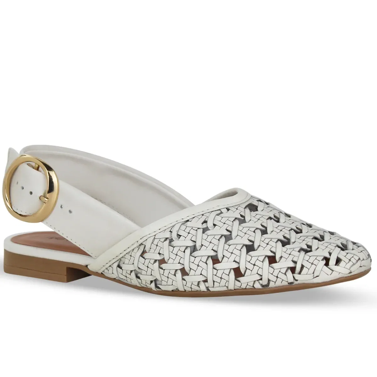 Sapatilha Couro Atanado Napoli Off White