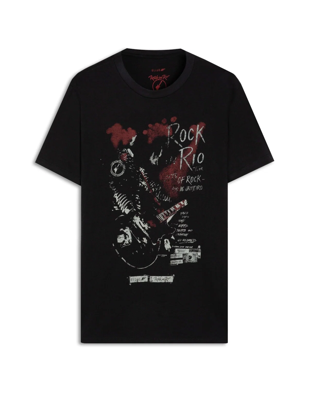 T-Shirt Fine Guitarist Rock Classic Preto — imagem 1