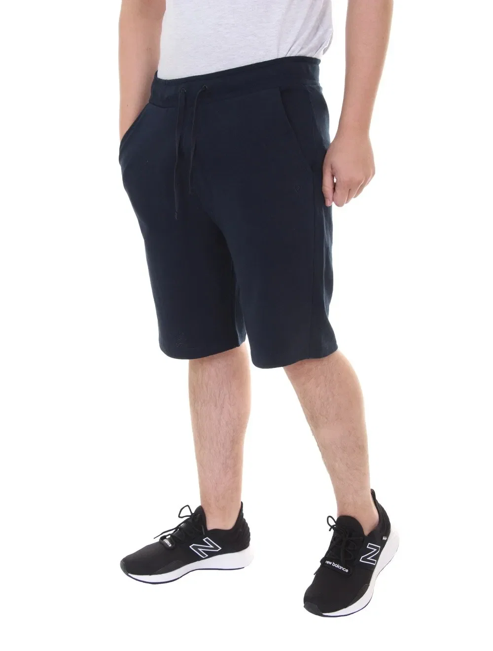 Bermuda VR Masculina Moletom Casual Basic Azul Marinho