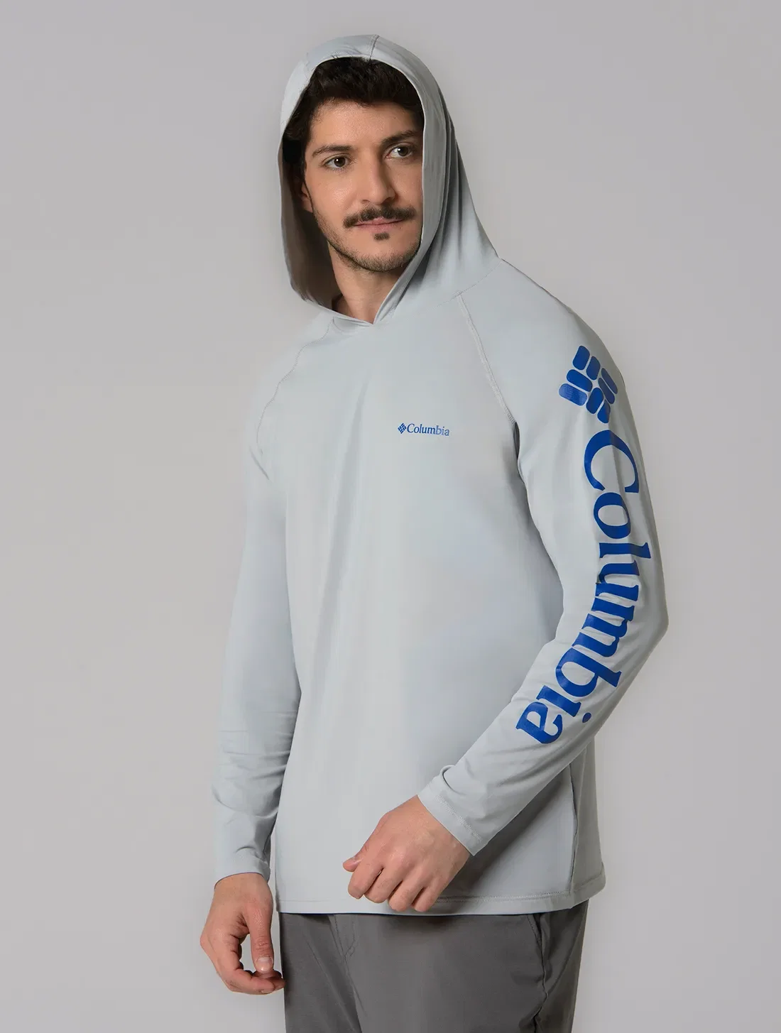 Camiseta Columbia Masculina M/L Aurora Com Capuz