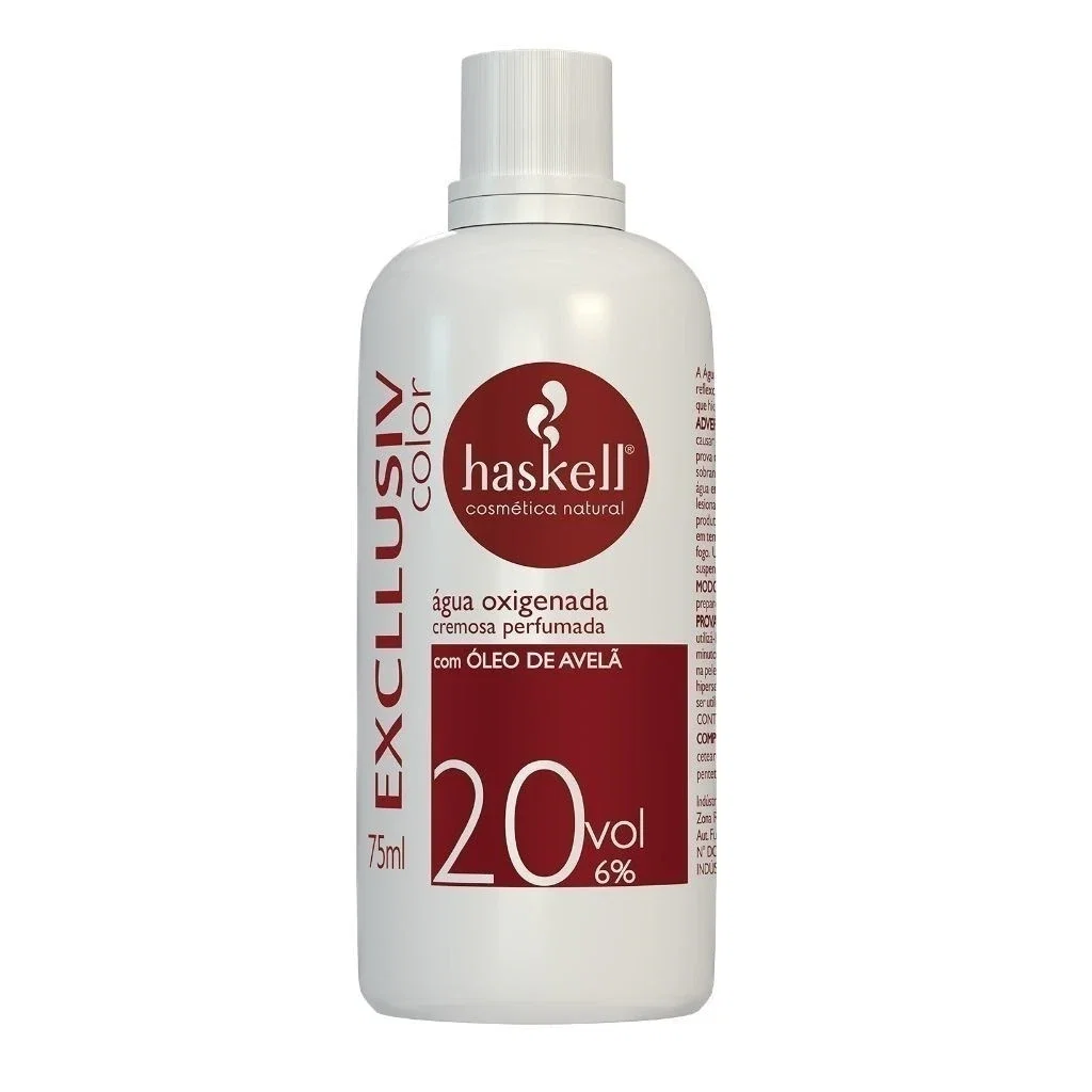 Água Oxigenada Haskell Excllusiv Color 20 Volumes 75ml