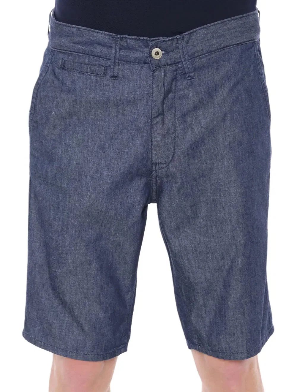 Bermuda Lacoste Masculina Sarja Chino Classic Azul Médio