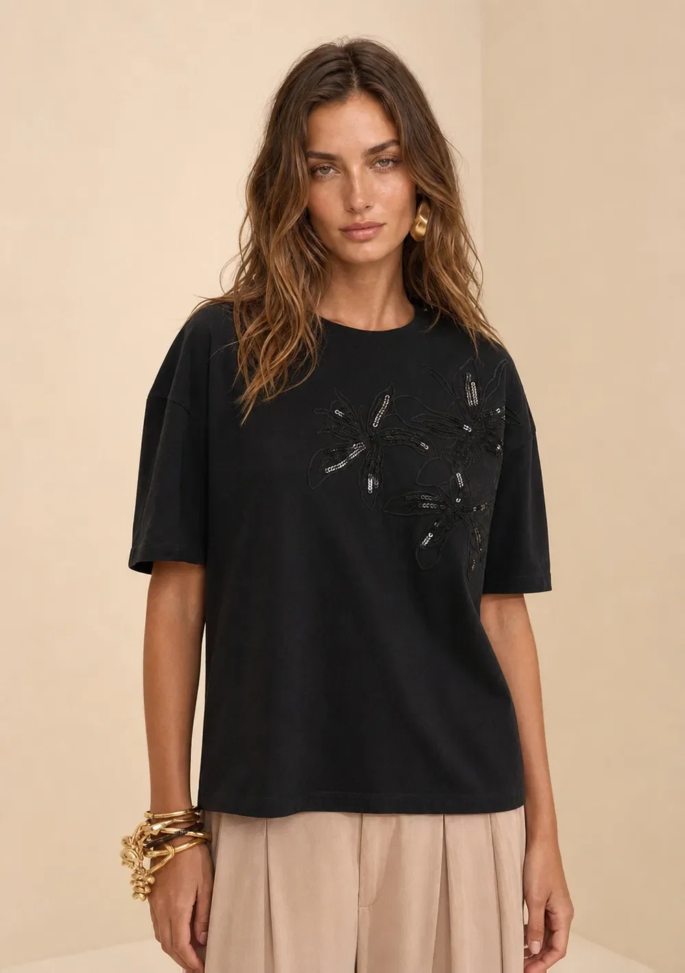 Camiseta Manga Curta Sonata Preto — imagem 1