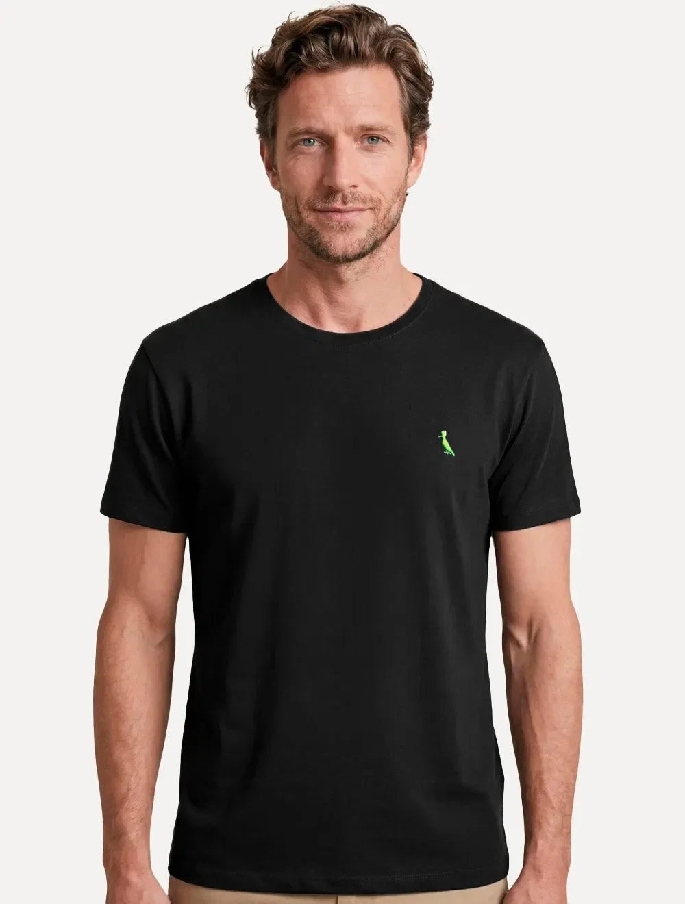 Camiseta Reserva Masculina Basic Green Woodpecker Preta — imagem 1