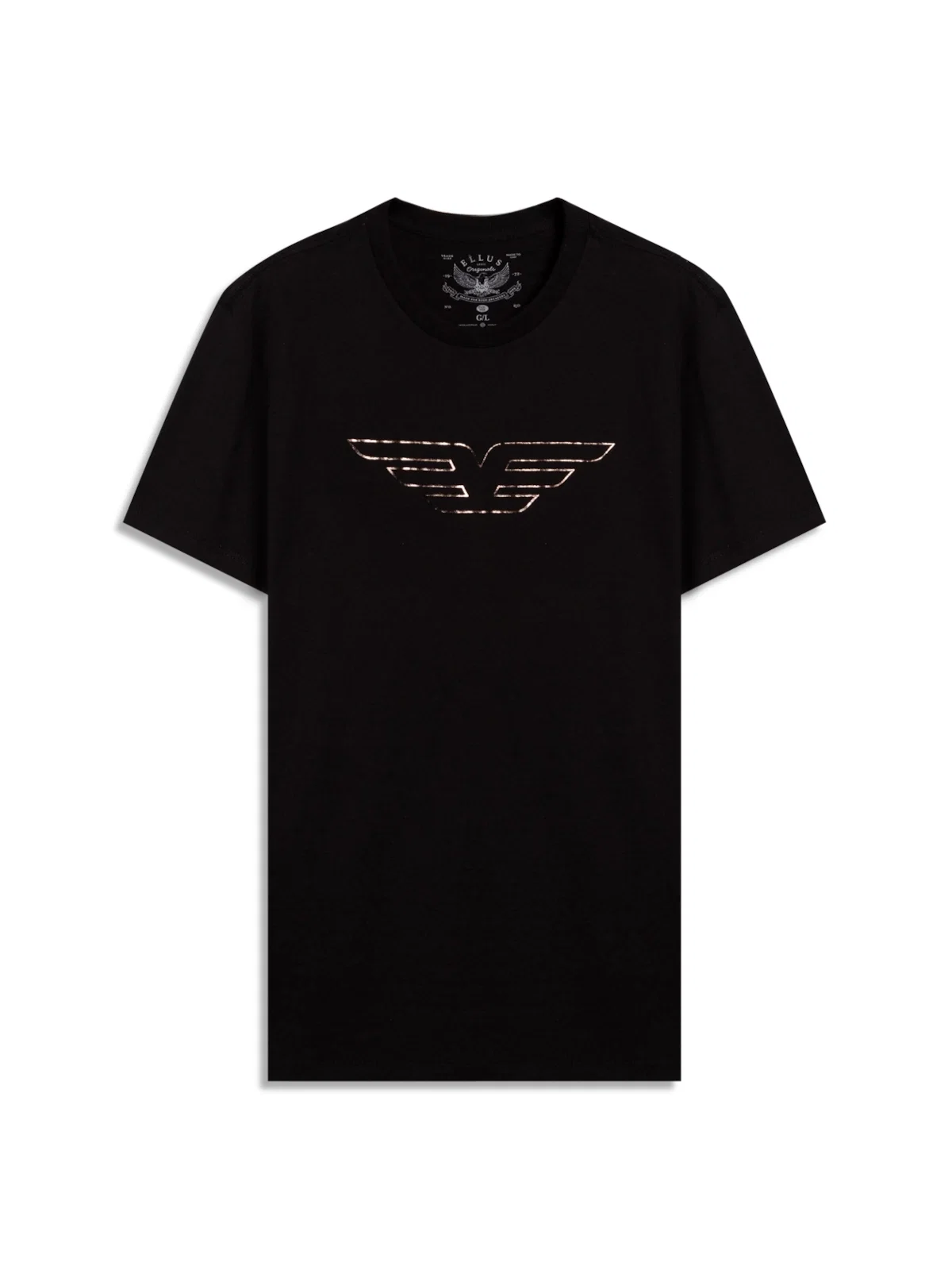 T-Shirt Espelhado Preto