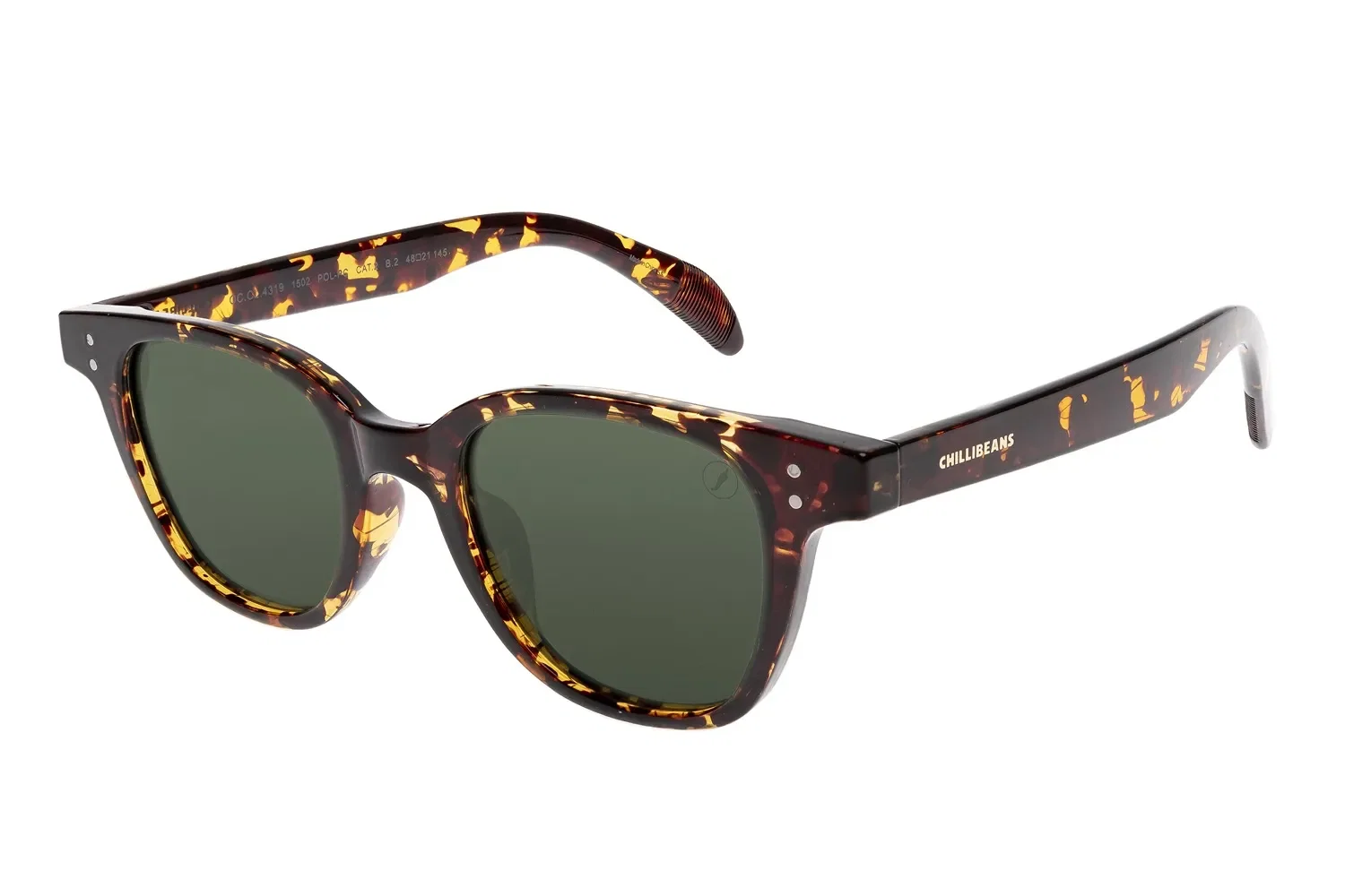 Óculos de Sol Masculino Chilli Beans Bossa Nova Polarizado Marrom Mescla — imagem 1