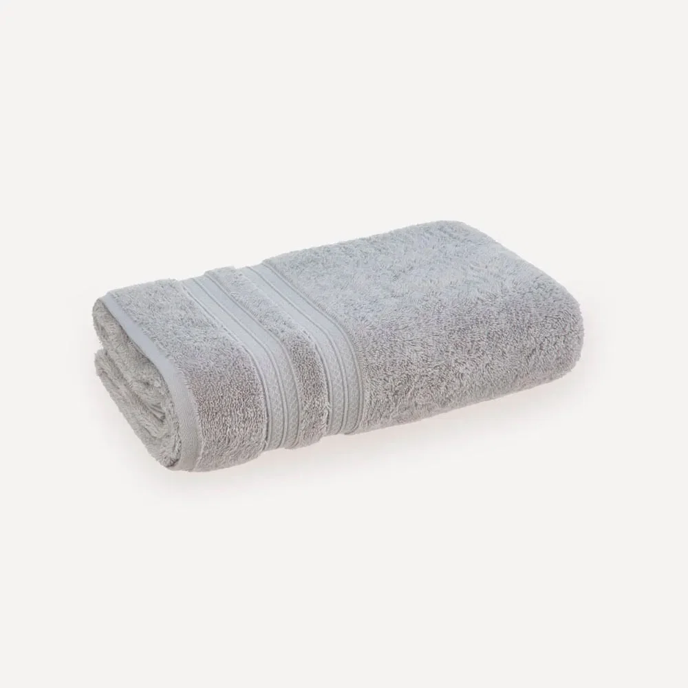 Toalha de Rosto Fio Penteado 100% Algodão Unika Cinza Mineral