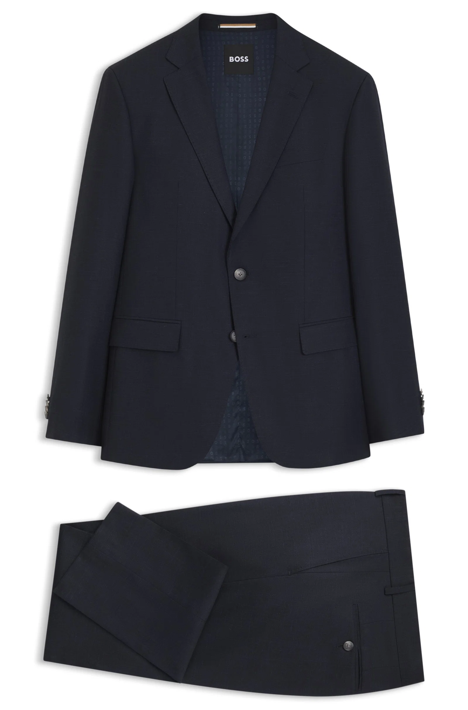 Terno De Duas Peças Slim Fit Em Tecido Elástico — imagem 1