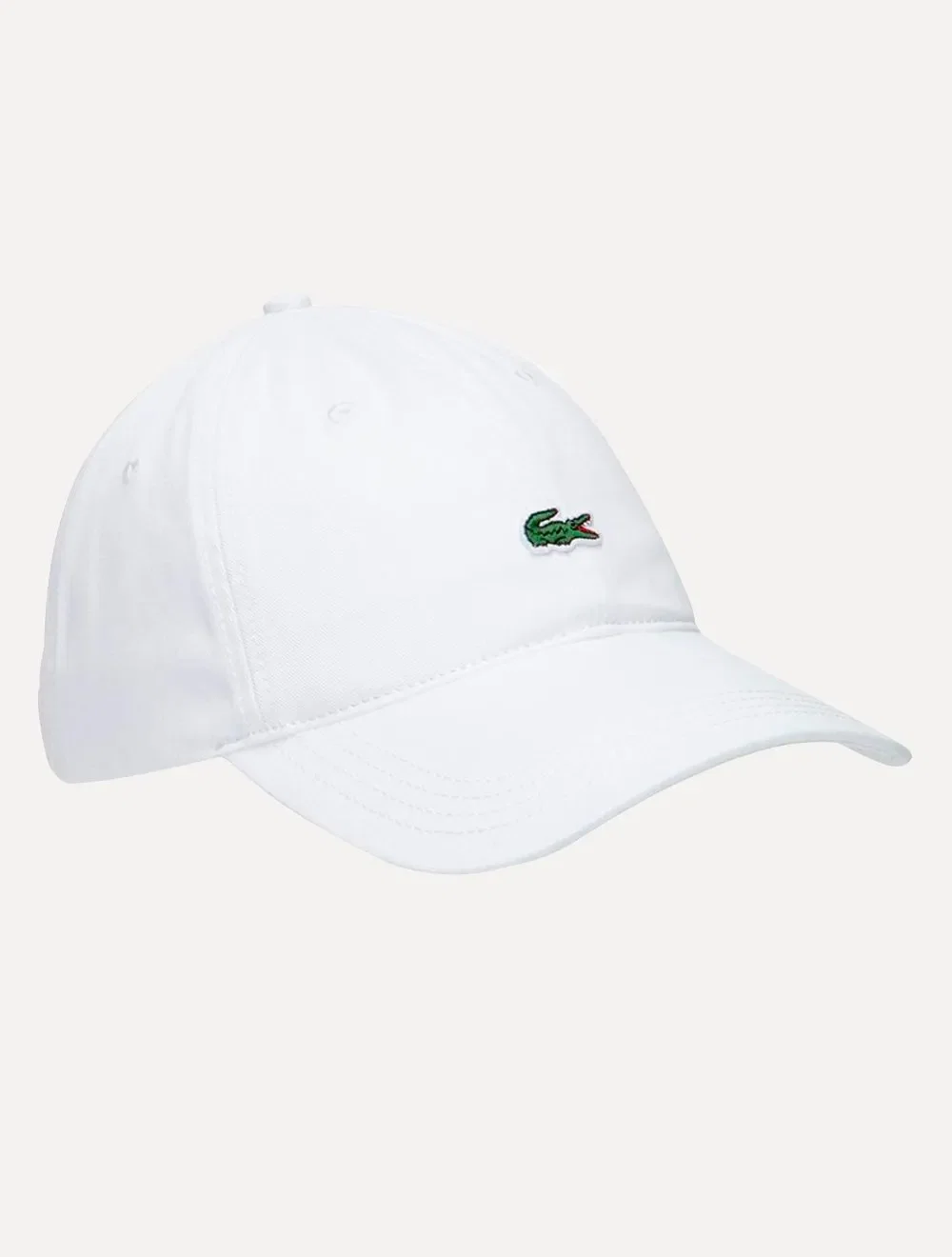 Boné Lacoste Masculino Casual Contrast Strep Logo Branco