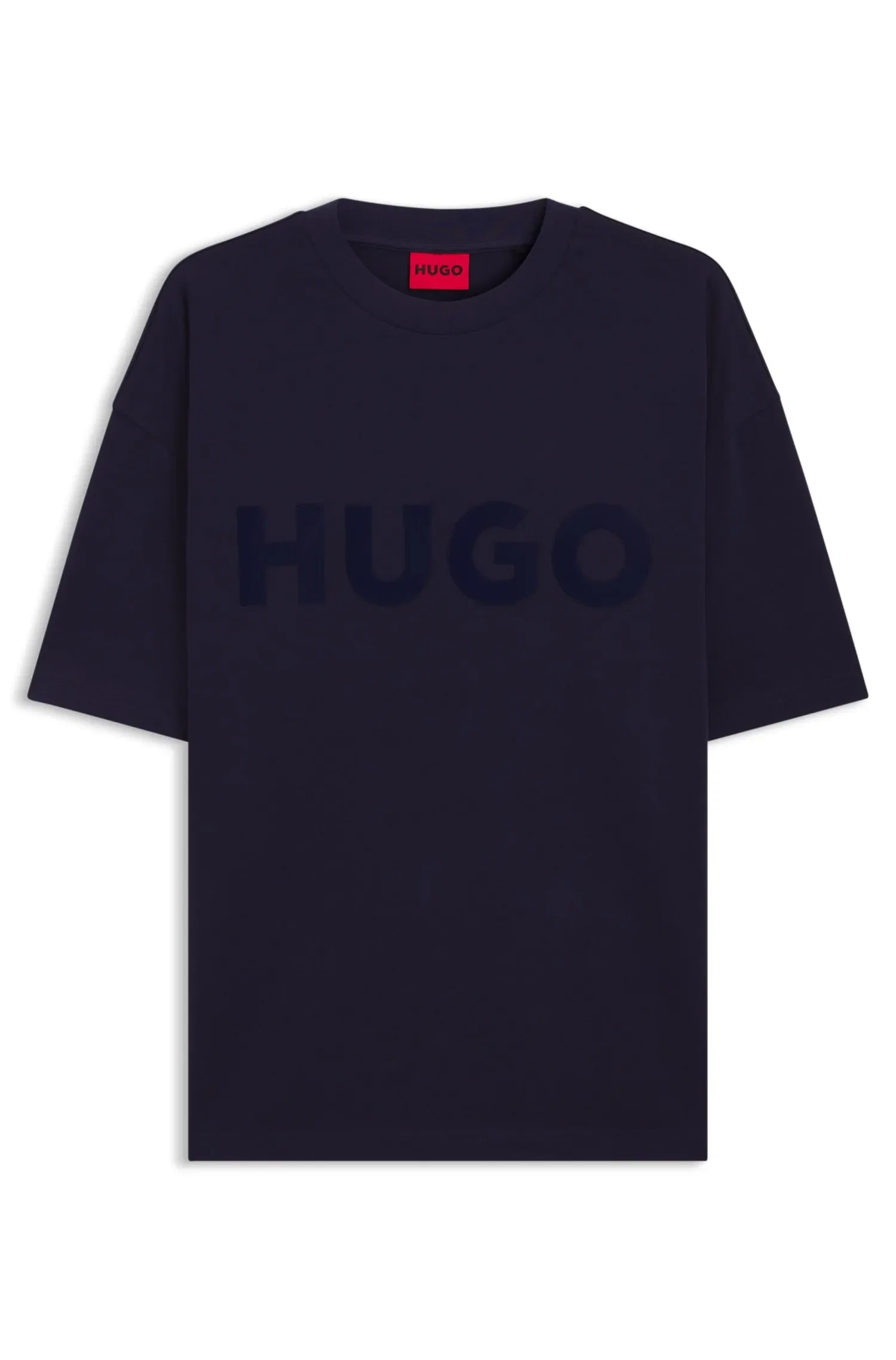 Camiseta De Algodão Oversized Com Logo Decorativo