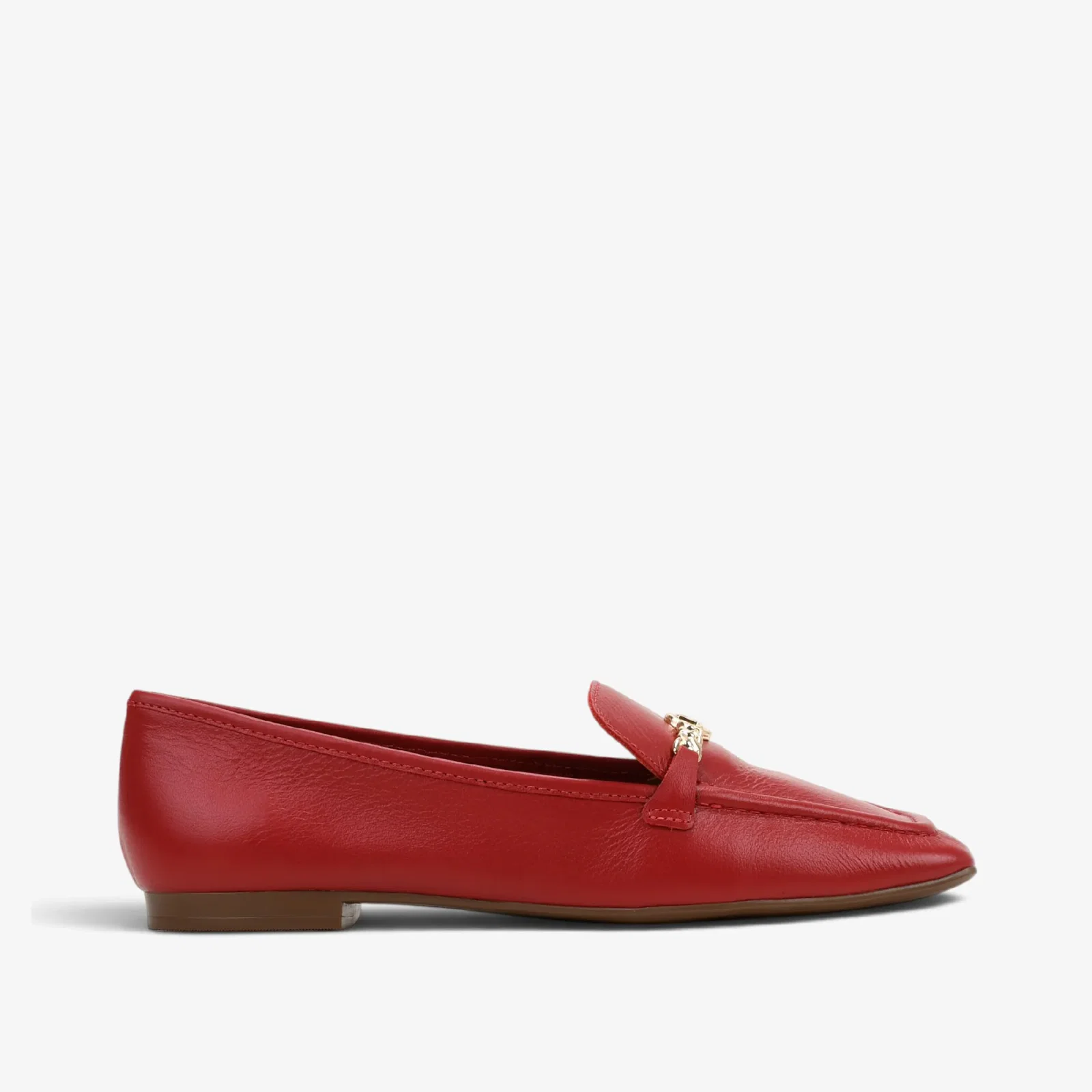 Loafer Vermelho Couro