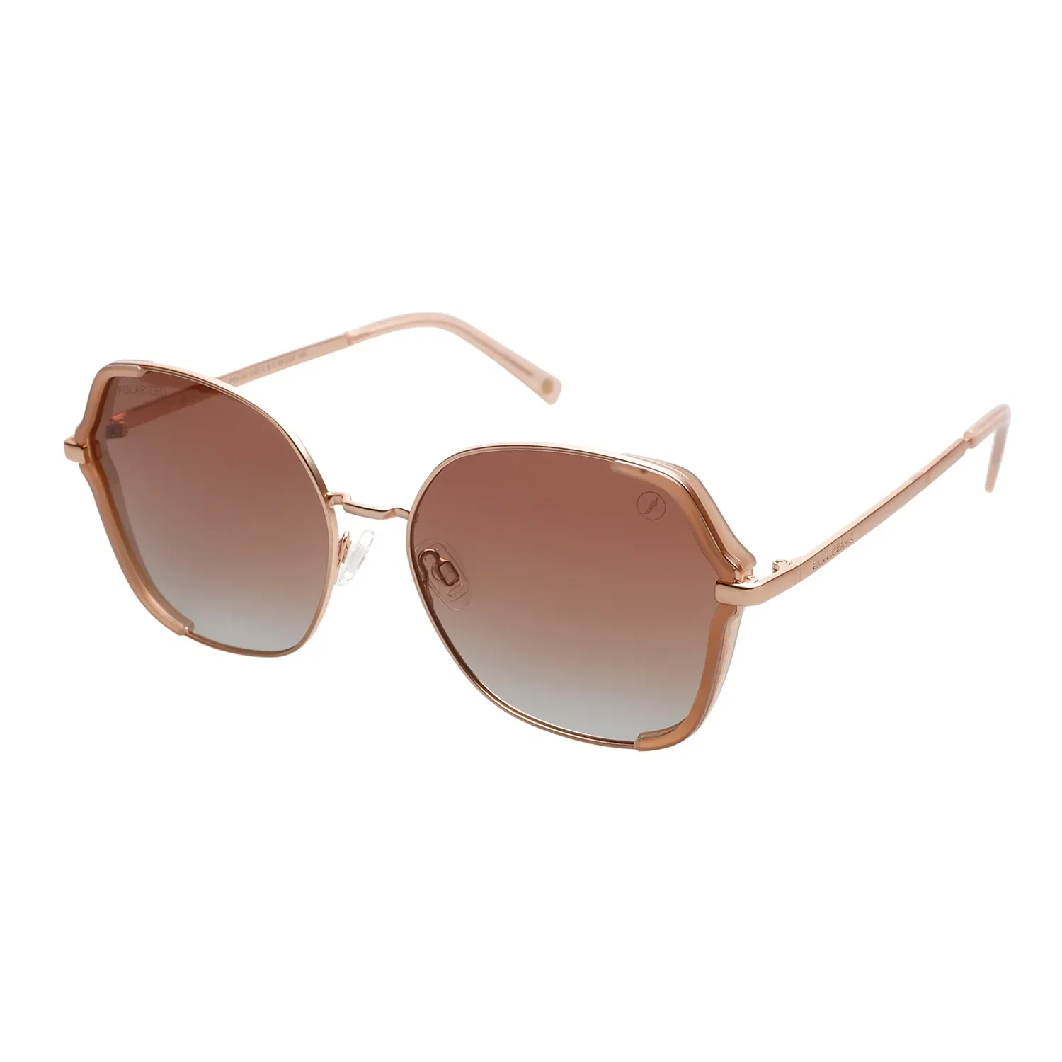 Óculo de Sol Feminino Chilli Beans Trend Redondo Degradê Bege — imagem 1