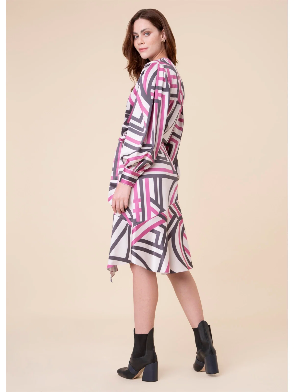 Saia Midi Chains Estampado