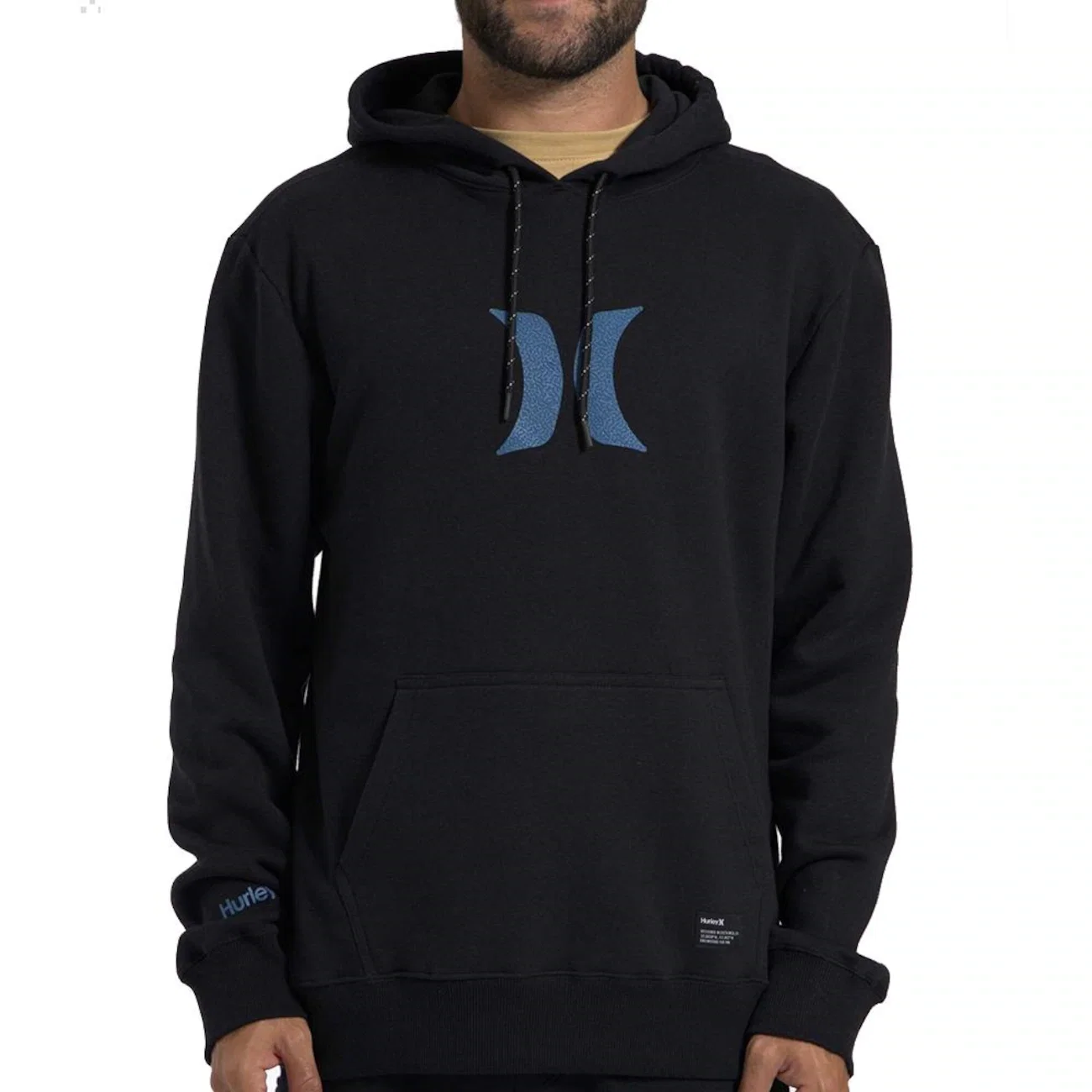 Blusão de Moletom Masculino Hurley Canguru Icon Over WT26