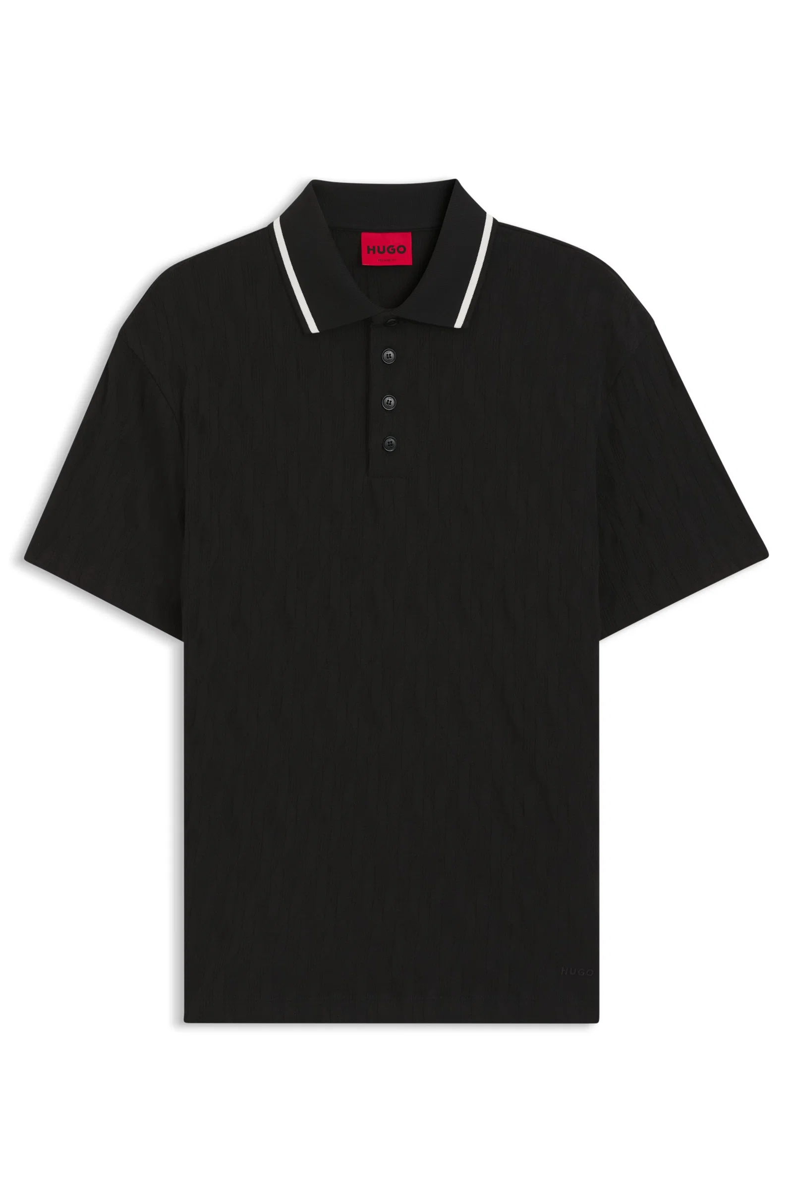 Polo Em Jacquard De Algodão