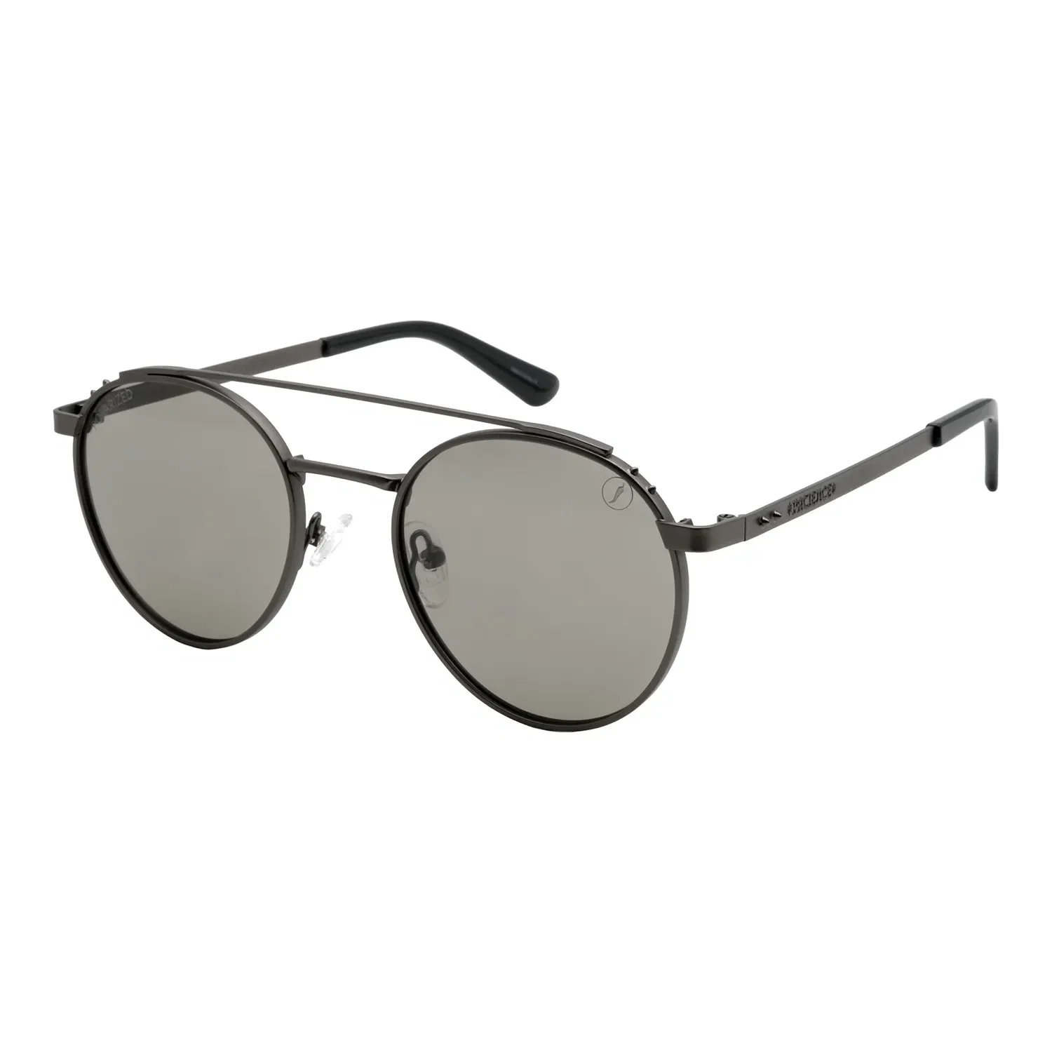 Óculos de Sol Masculino Guns Metal Redondo Verde — imagem 1