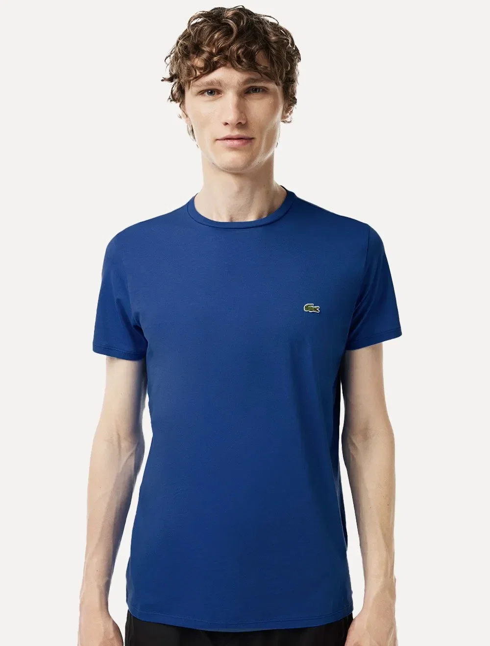 Camiseta Lacoste Masculina Jersey Pima Cotton Azul Royal