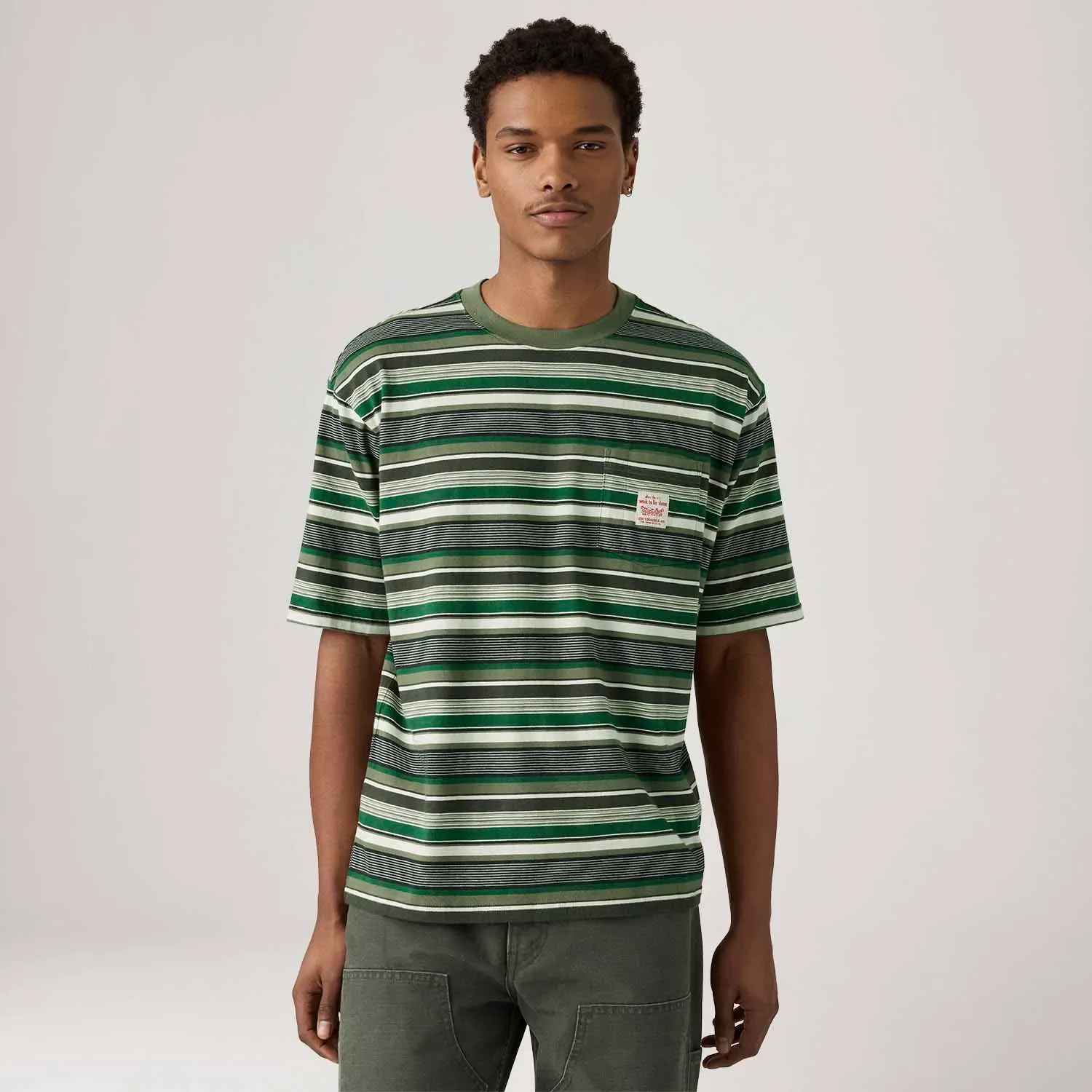 Camiseta Levi's® Workwear Listrada — imagem 1