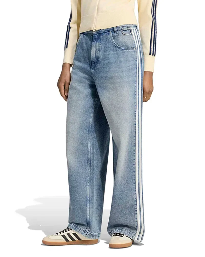 Calça Adidas Denim Adilenium 6 Baggy Feminina — imagem 1