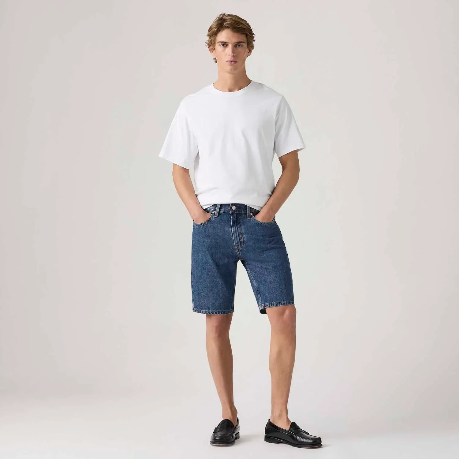 Bermuda Jeans Levi's® 405® Standard Lavagem Escura