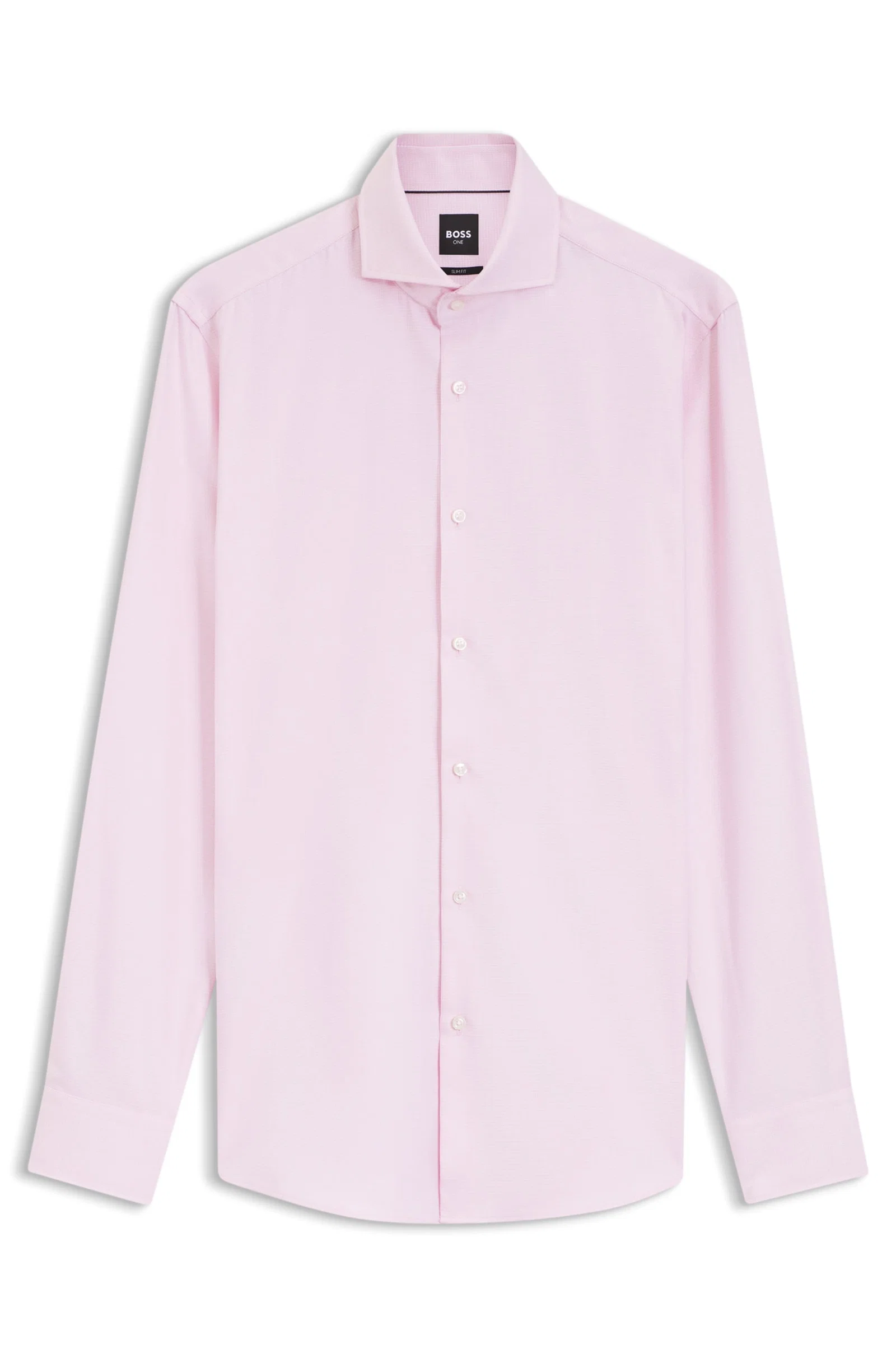 Camisa Slim Fit Em Algodão Estruturado — imagem 1