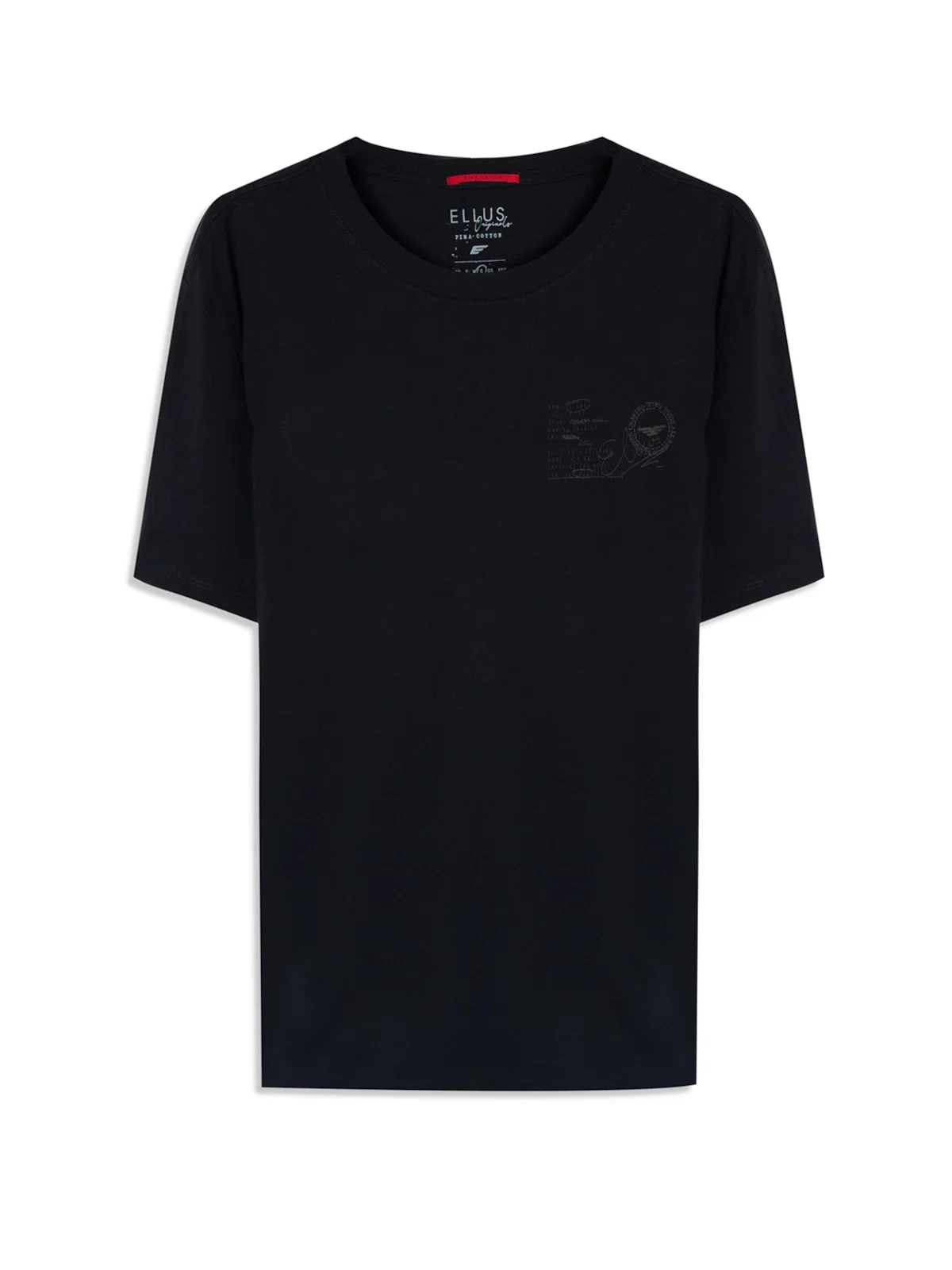T-Shirt Pima Ellus Crafted Preto