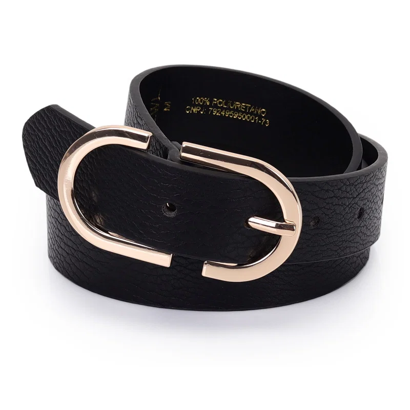Cinto Feminino Fivela Arredondada 2.8cm