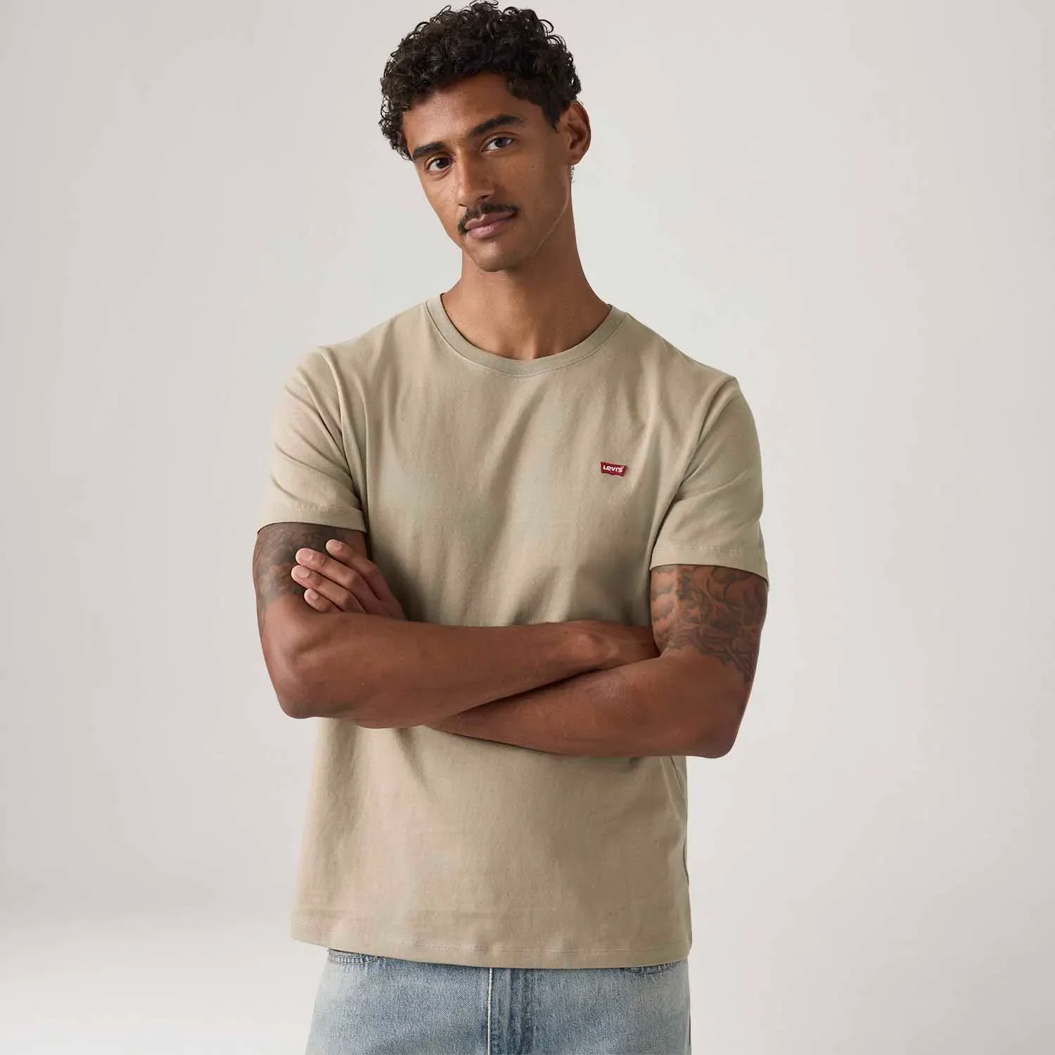Camiseta Levi's® Original Housemark Bege — imagem 1