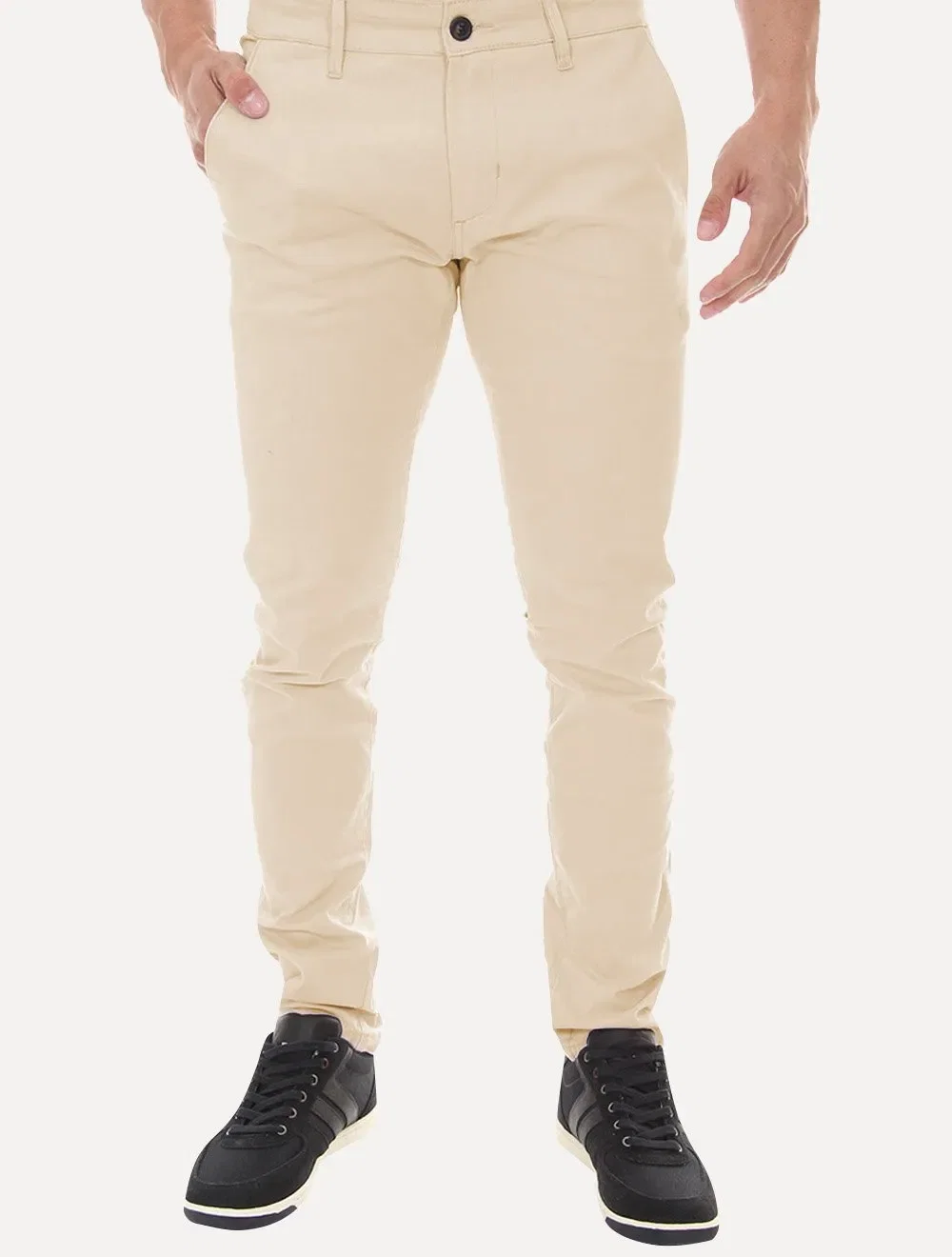 Calça Tommy Hilfiger Masculina de Sarja Brooklyn Creme