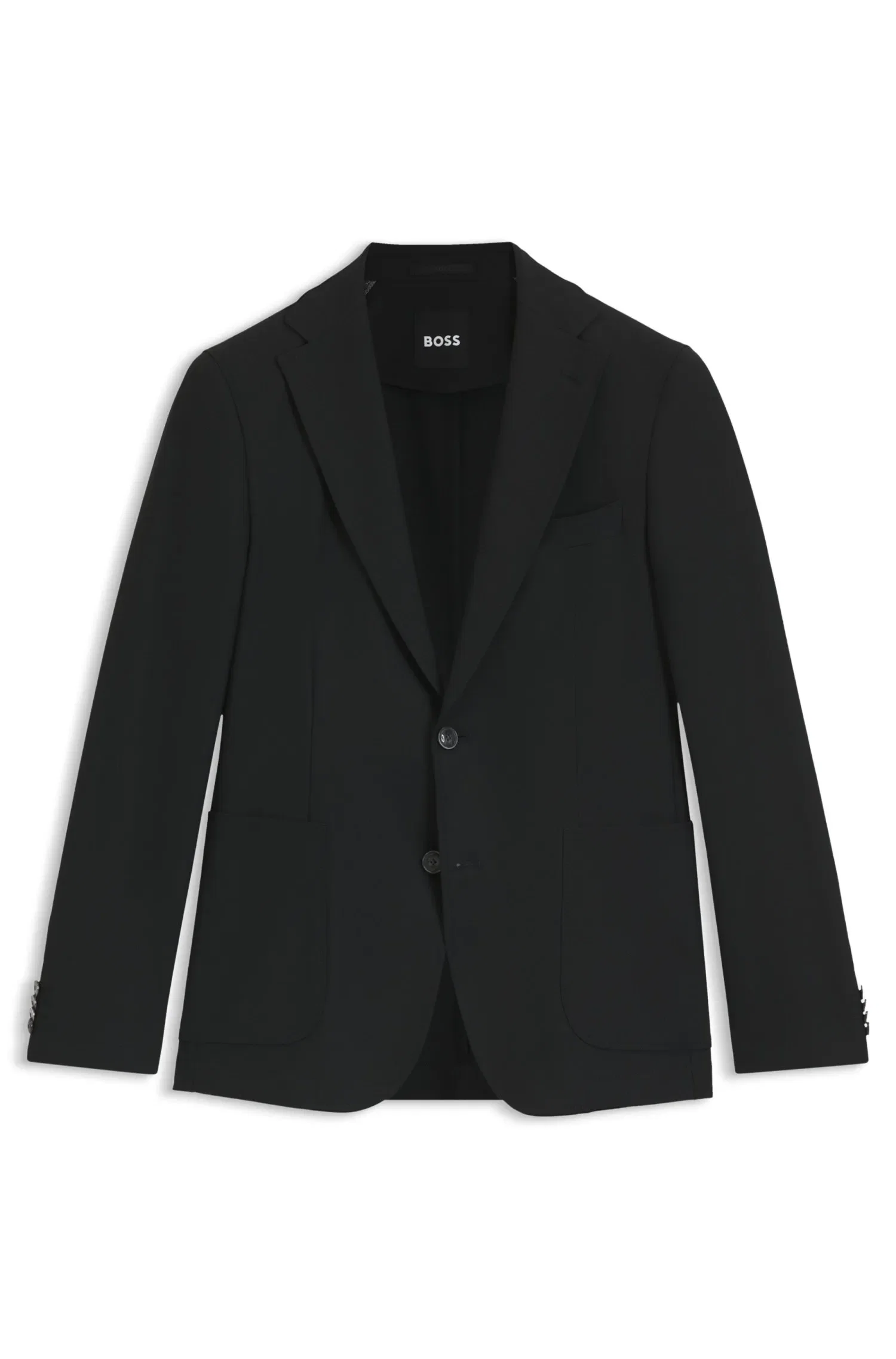 Blazer Slim Fit Em Tecido Elástico Na Máquina — imagem 1