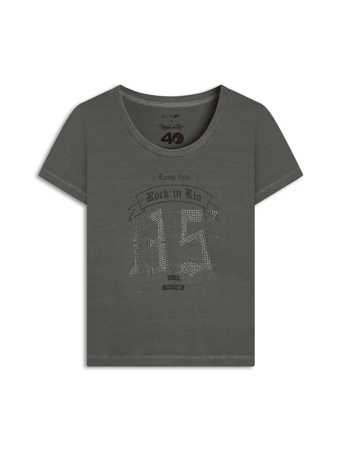 Blusa Washed Long Live Rock In Rio Preto — imagem 1